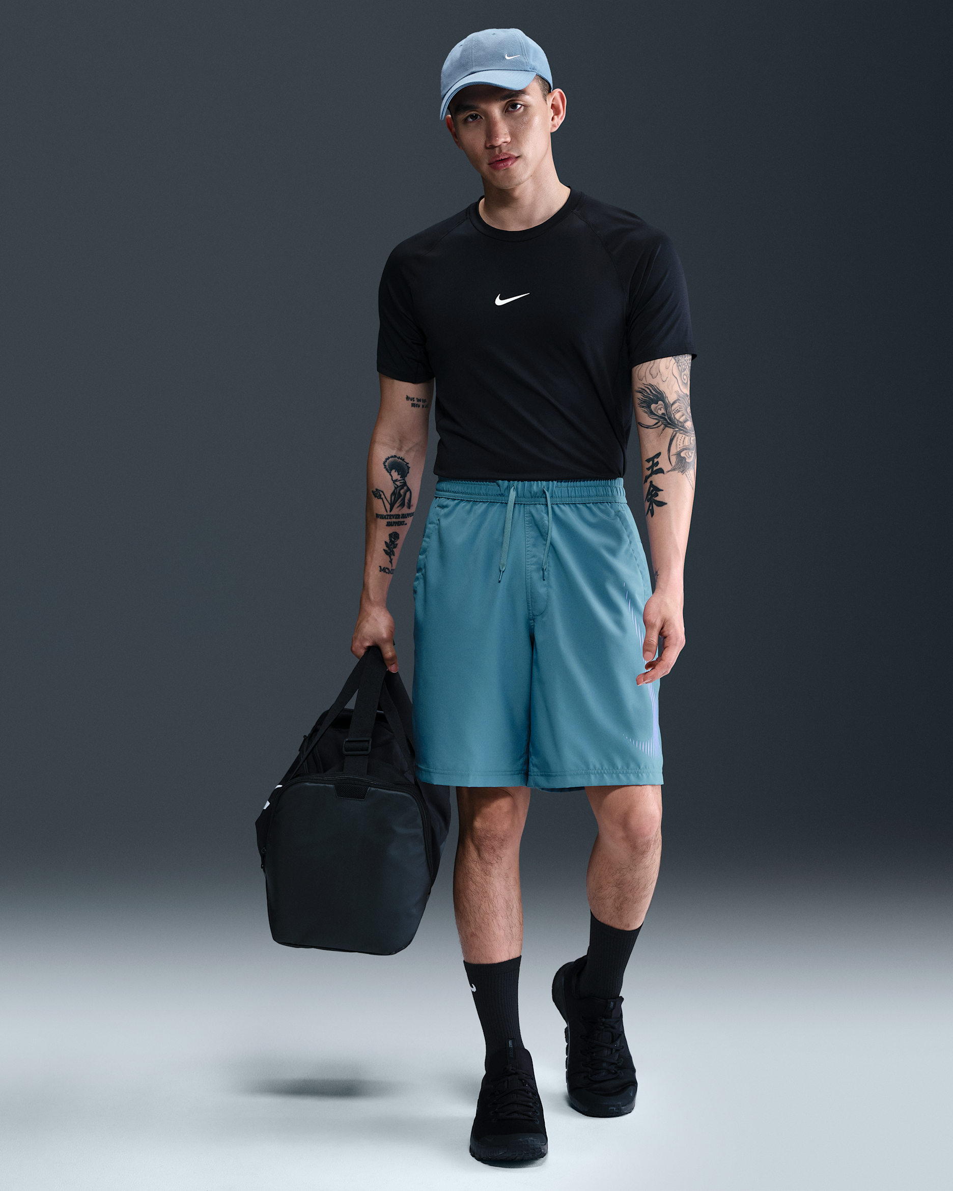 ナイキ フォーム メンズ Dri-FIT 23cm バーサタイル ショートパンツ - スモーキーブルー/ハイドランジア