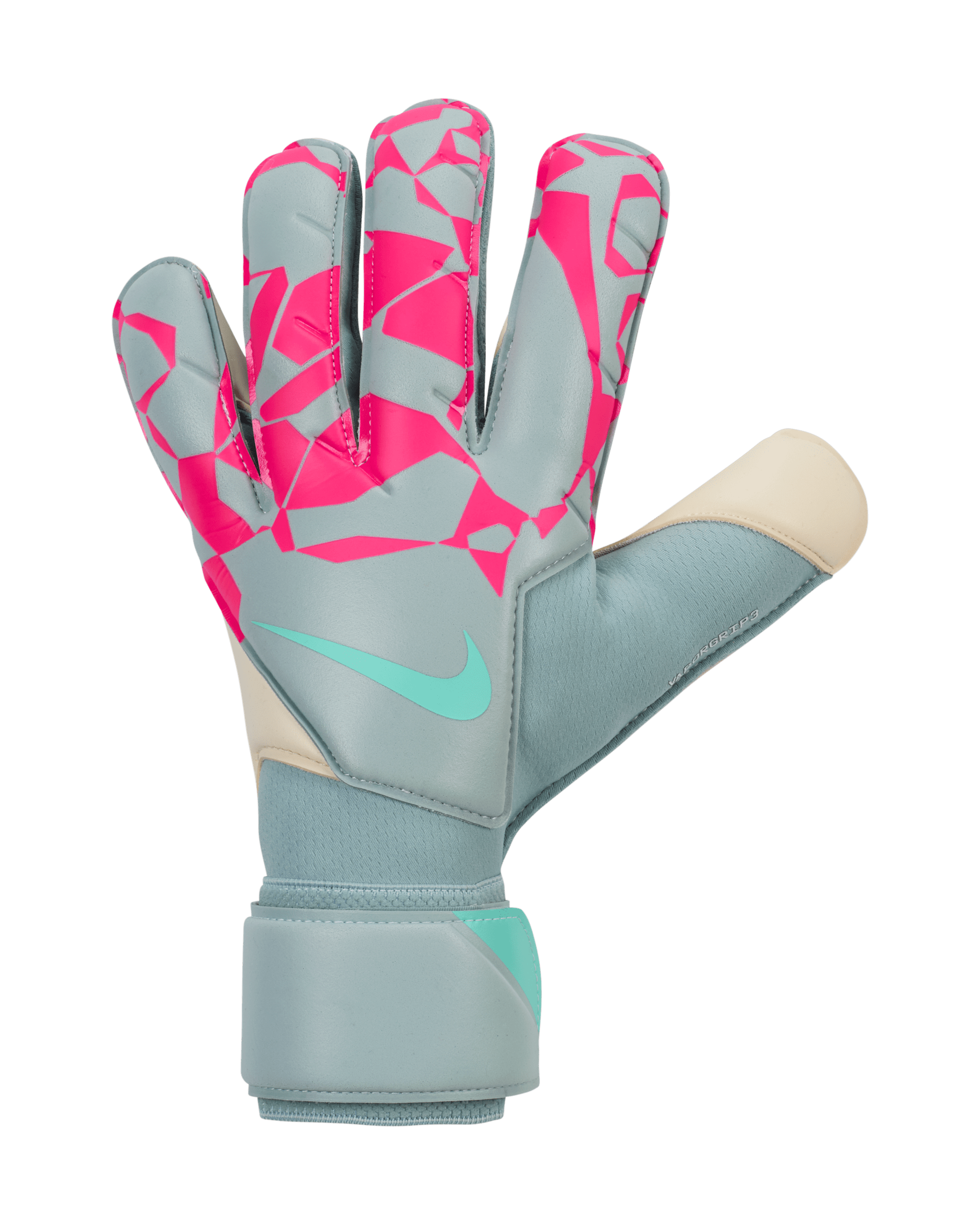 Guantes de fútbol Nike Vapor Grip3 Goalkeeper - Cubo océano/Avalancha rosa/Verde aurora