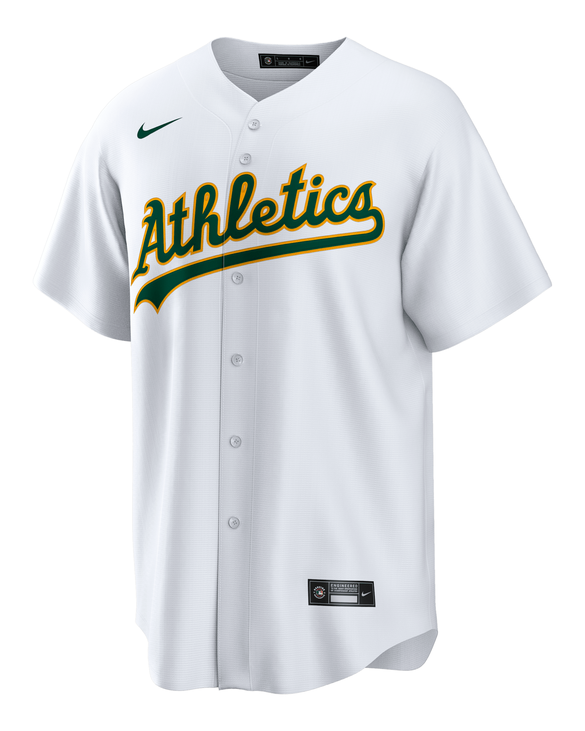 Ryan Noda Athletics Men's Nike MLB Replica Jersey - White