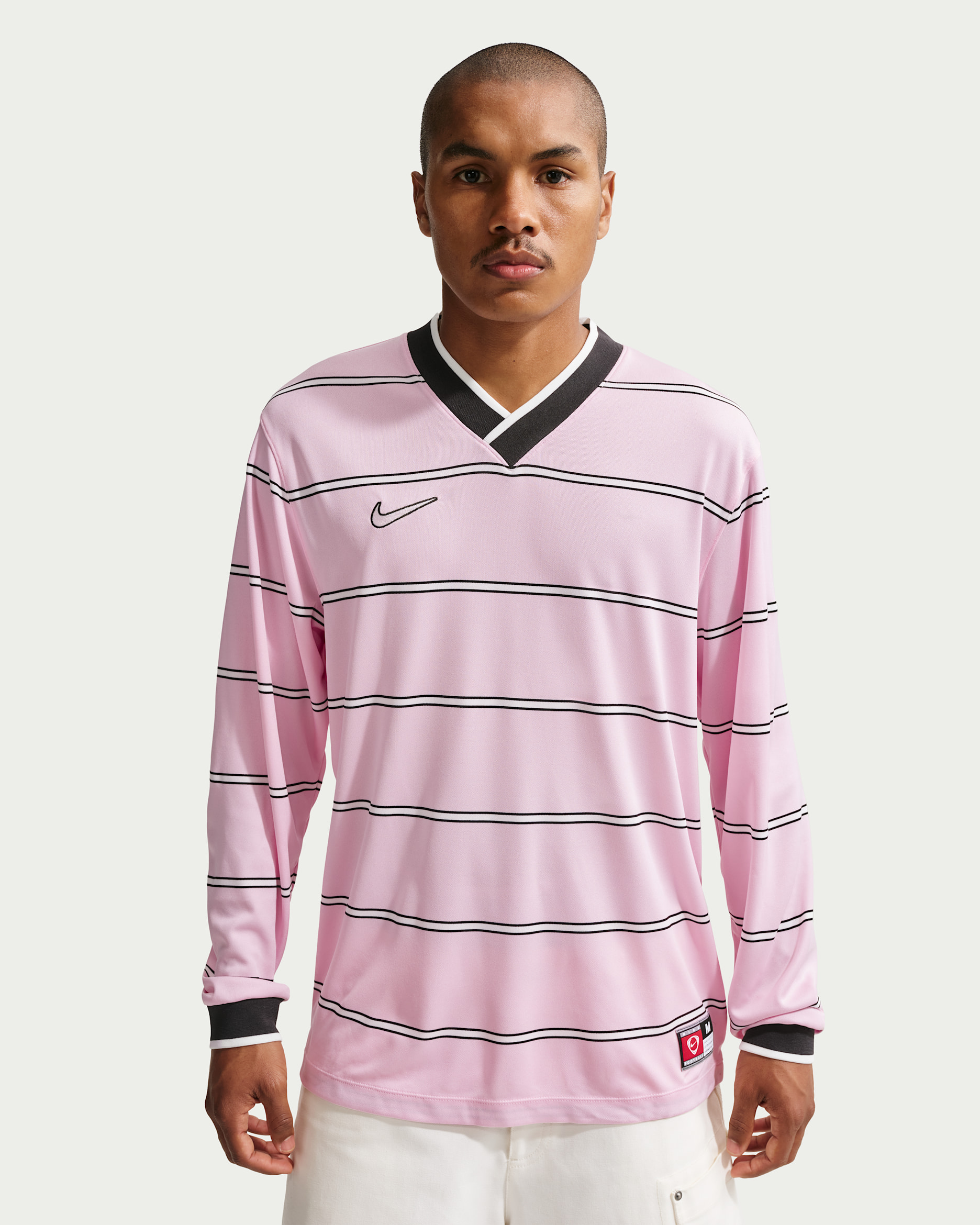 Nike Energy Men's Dri-FIT Soccer Long-Sleeve Soccer Top - Pink Foam/Off Noir/Summit White/Summit White