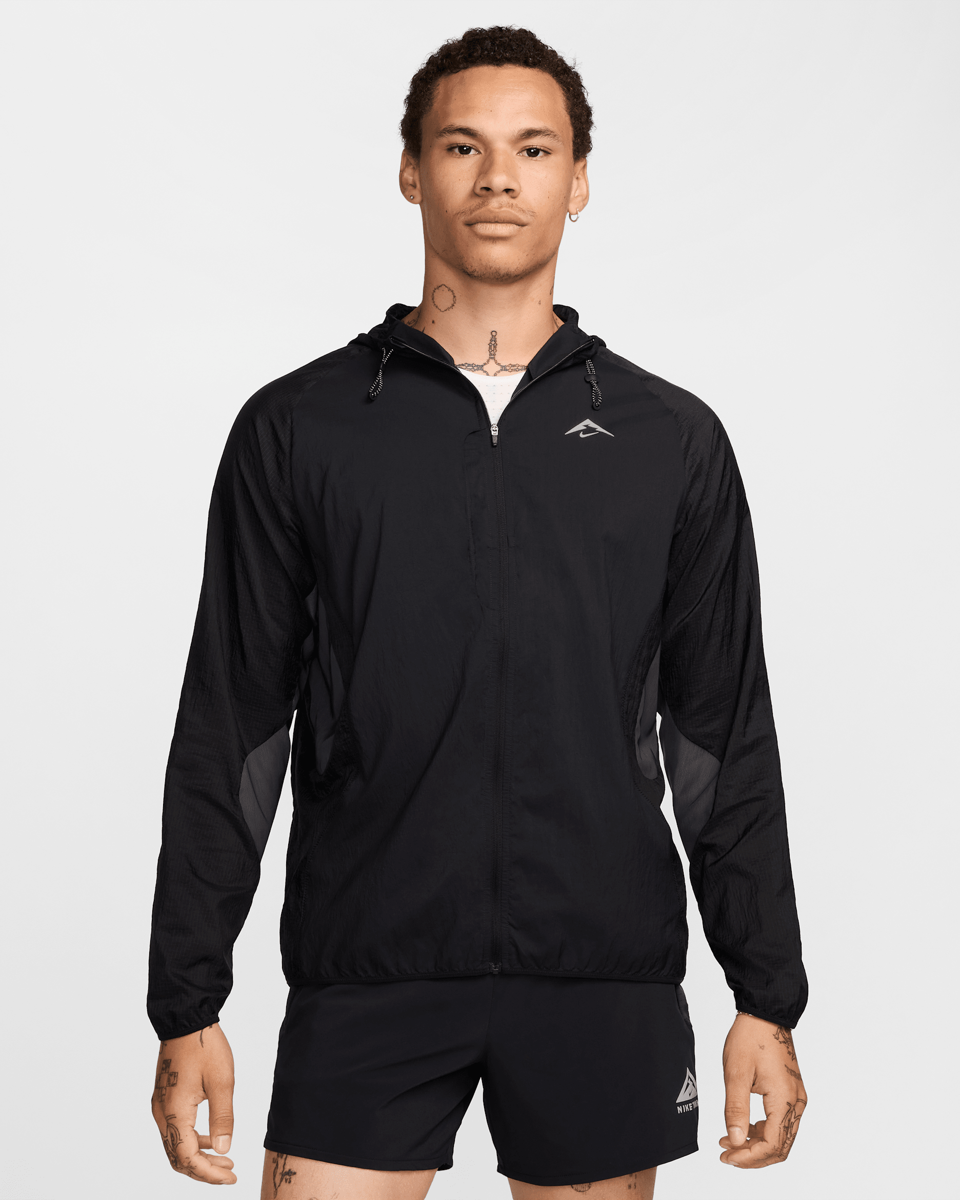 Nike Trail Aireez Men's Running Jacket - Black/Anthracite/Summit White