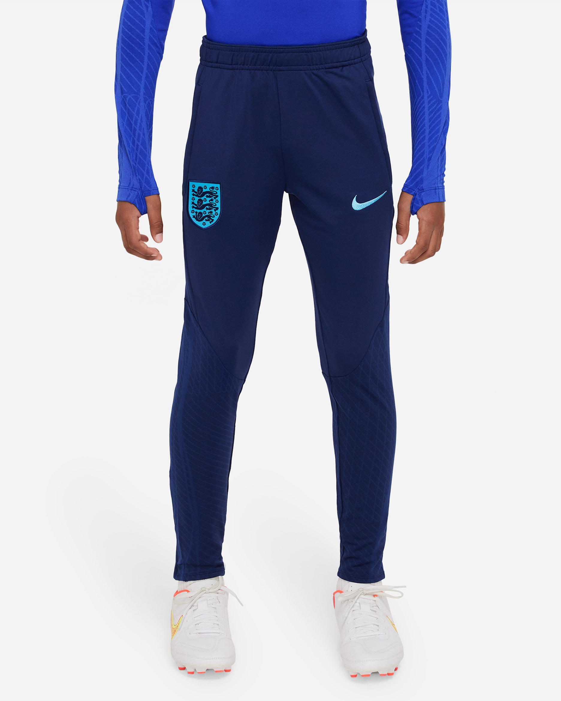England Strike Big Kids' Nike Dri-FIT Knit Soccer Pants - Blue Void/Blue Fury