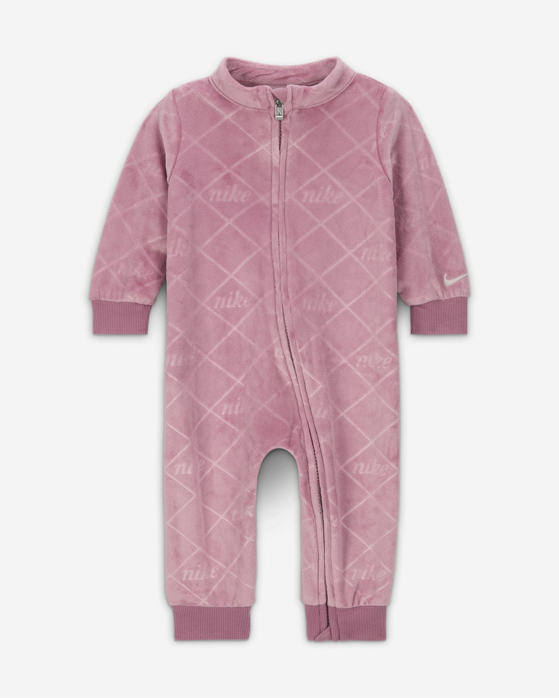 Mono Nike para bebé (de 0 a 9 meses) Cozy Monogram - Polvo ciruela