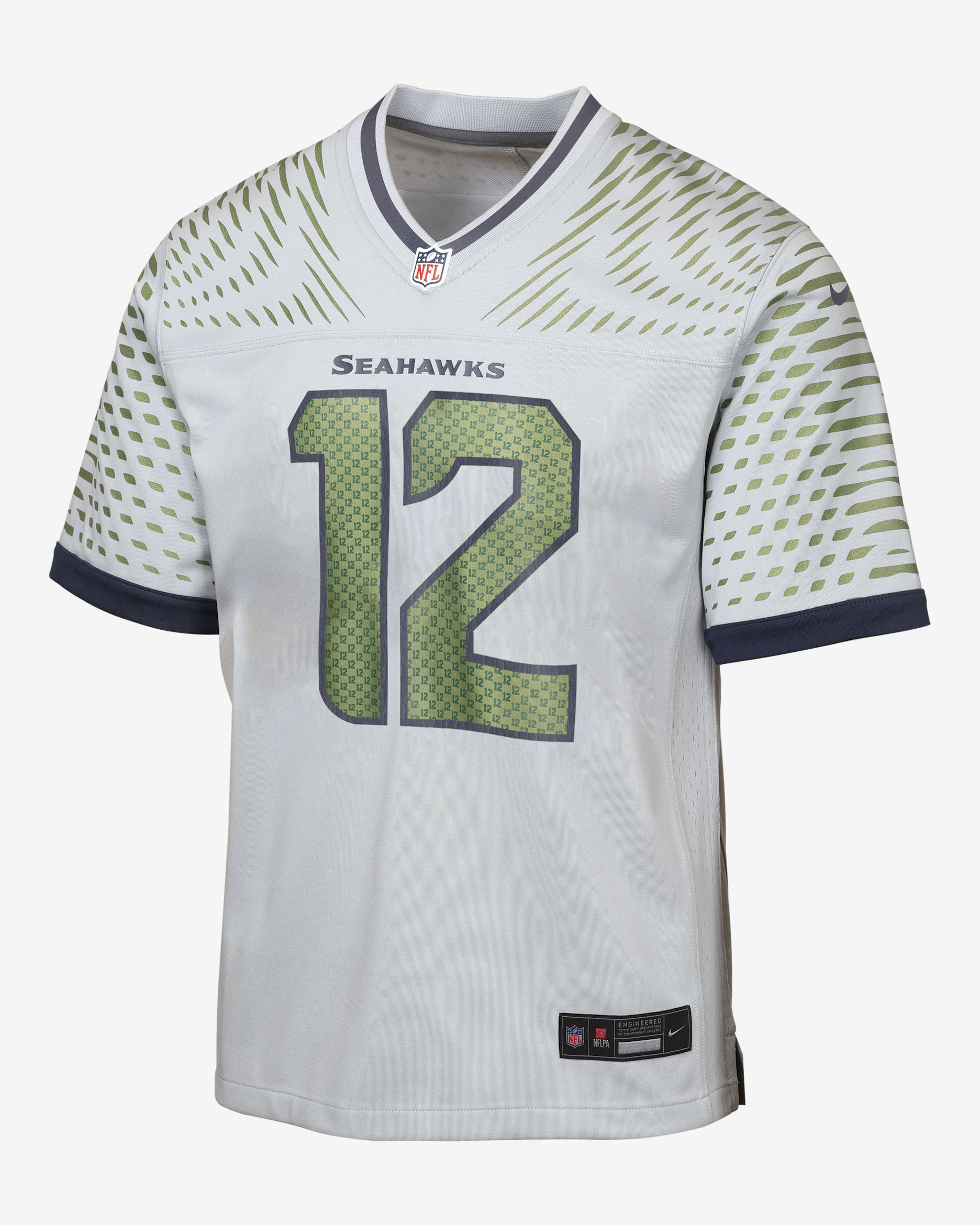 12s Seattle Seahawks Rivalries Collection Big Kids' Nike NFL Game Jersey - Grey