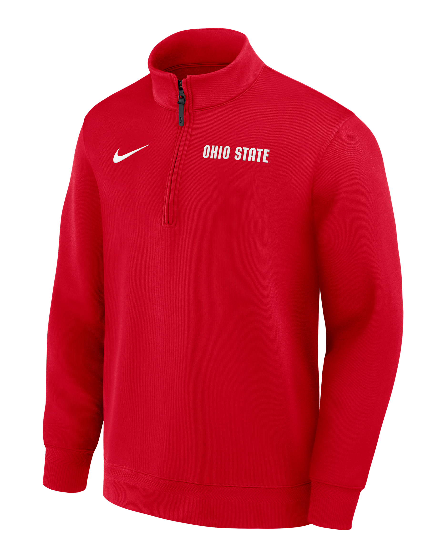 Ohio State Coaches Men's Nike Dri-FIT College Long-Sleeve 1/2-Zip Top - Scarlet