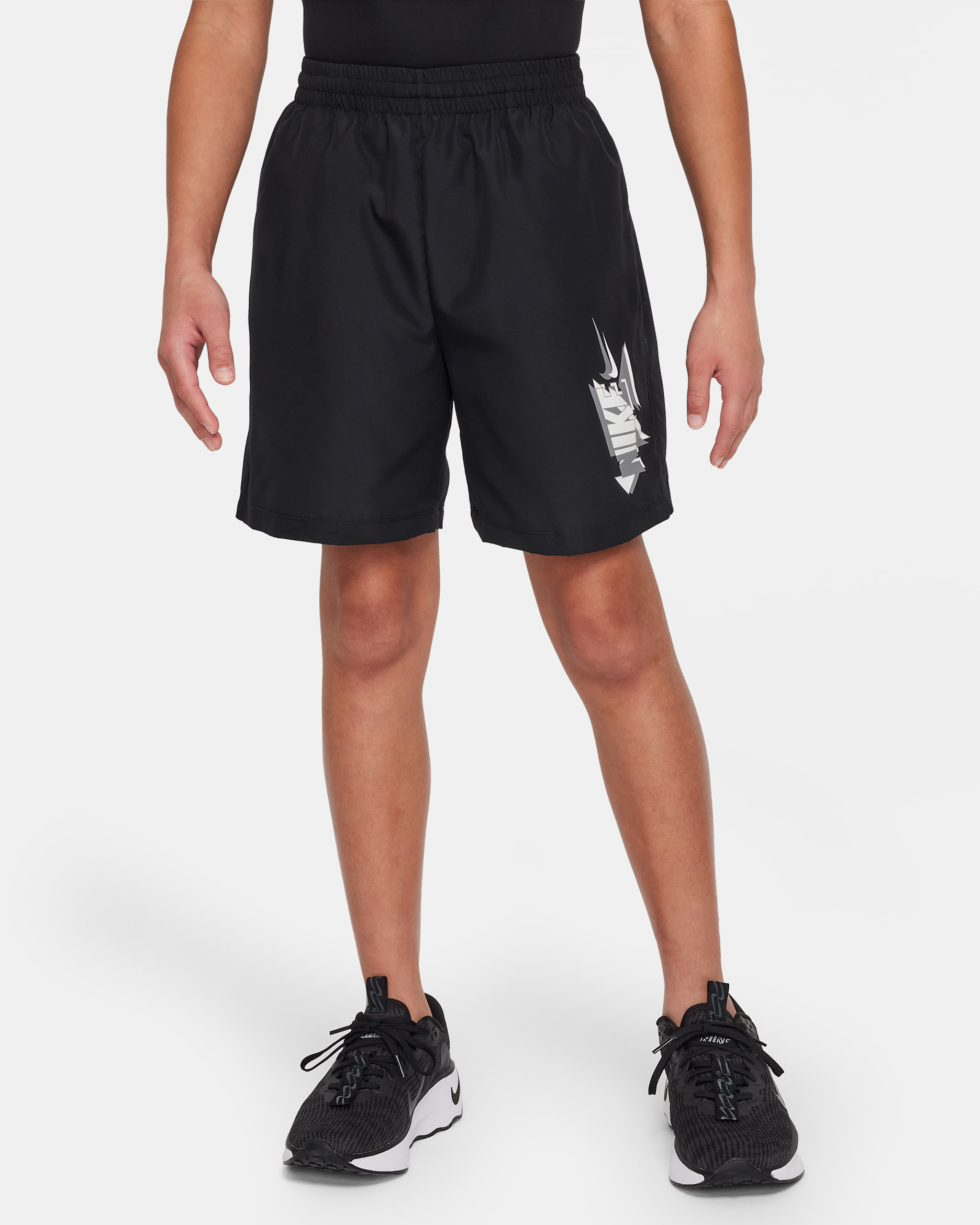 Nike Multi Older Kids' (Boys') Dri-FIT Woven Shorts - Black/Black