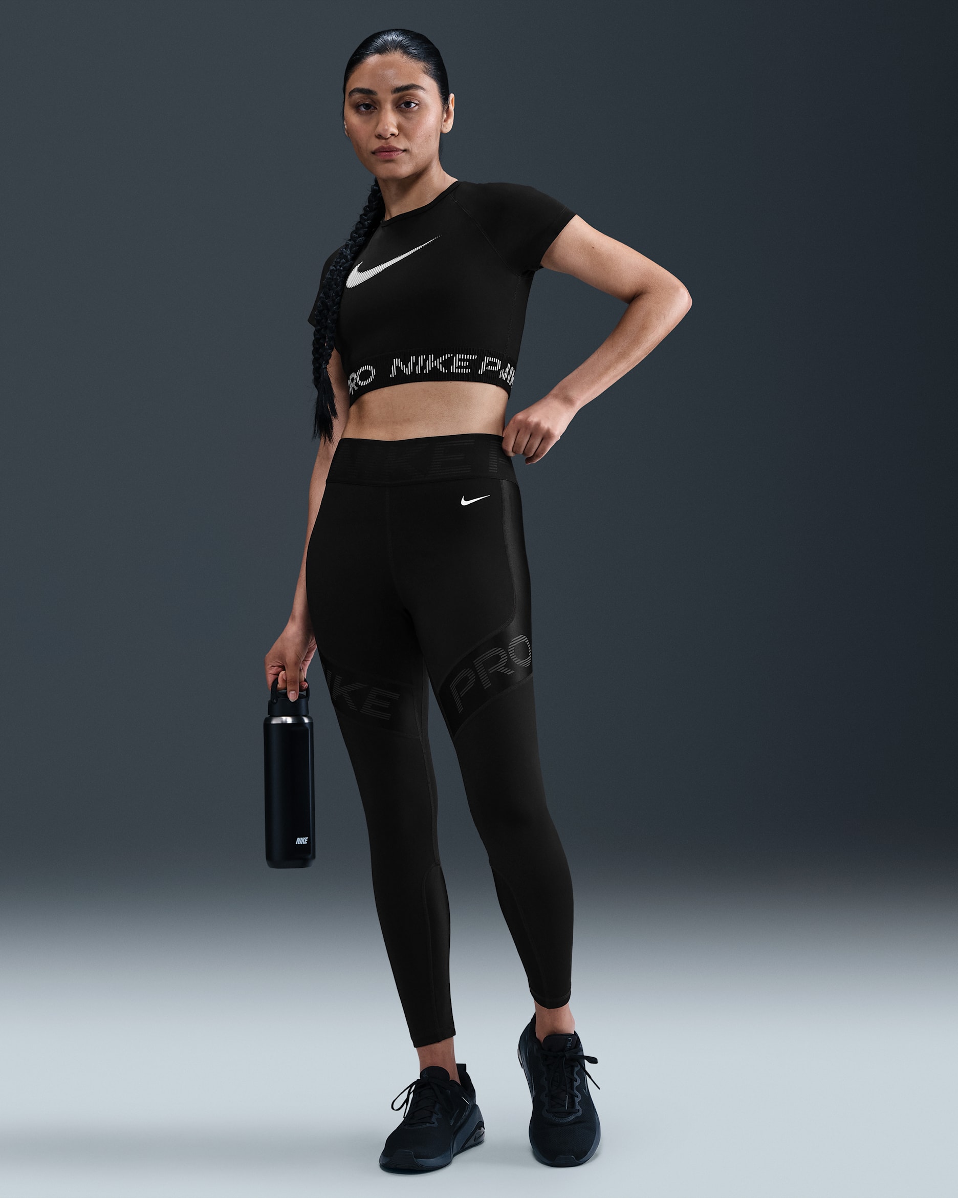 Nike Pro Sculpt Women's High-Waisted 7/8 Leggings - Black/Anthracite/White
