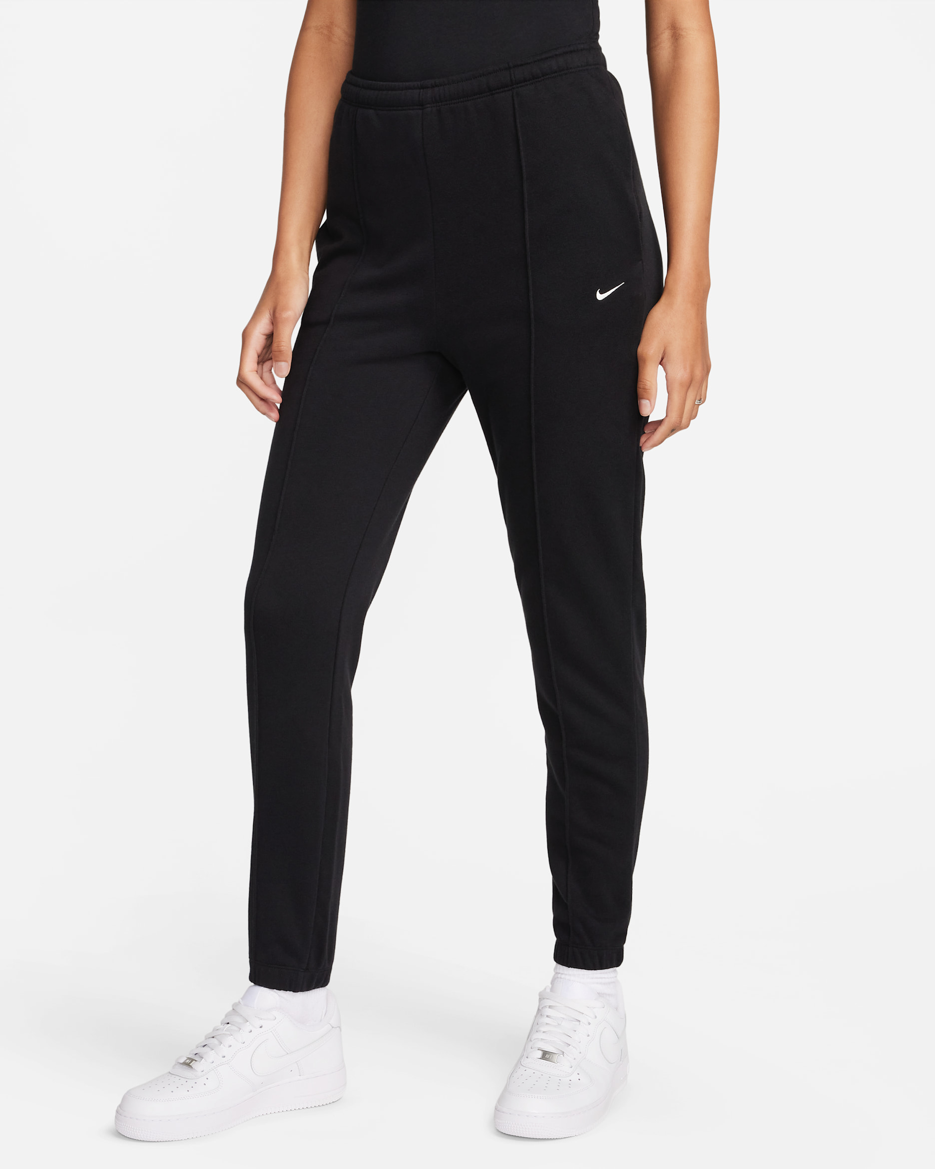 Nike Sportswear Chill Terry Women's Slim High-Waisted French Terry Sweatpants - Black/Sail