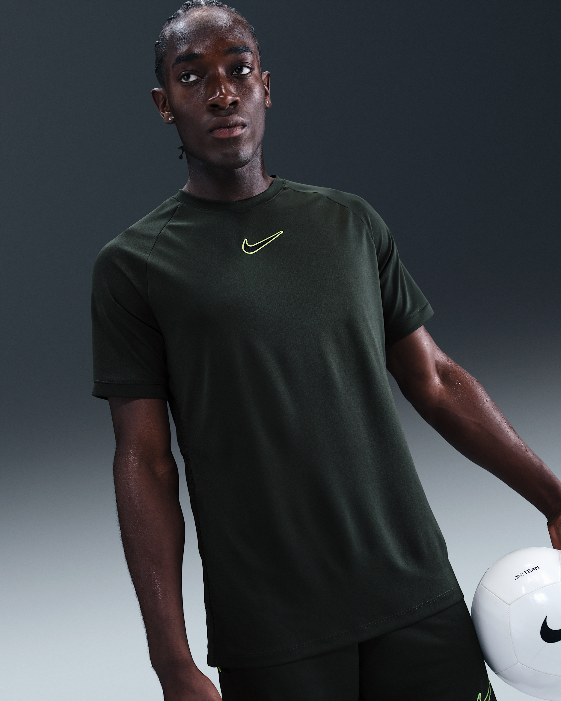 Nike Academy Men's Dri-FIT Football Top - Seaweed/Seaweed/Black/Black