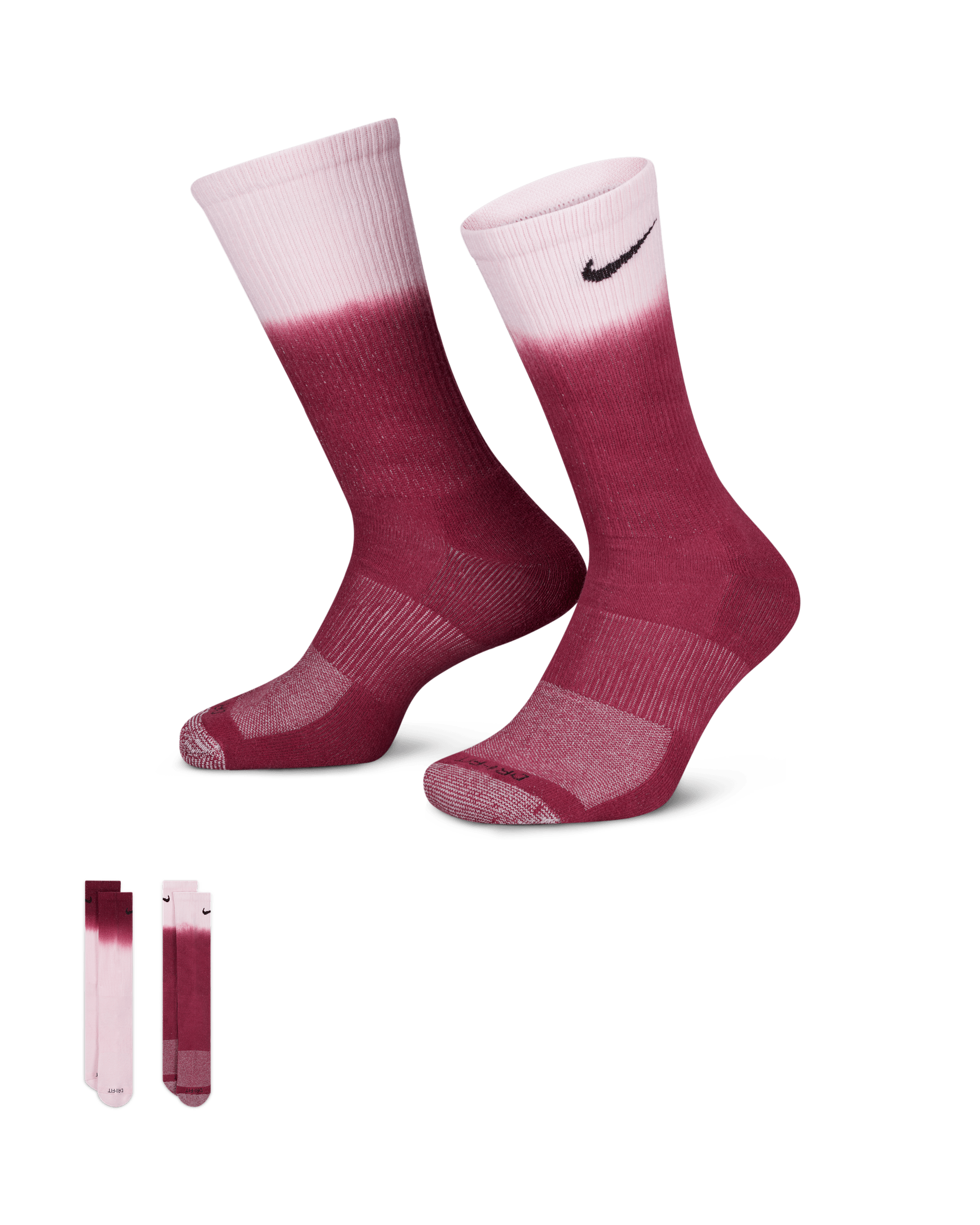 Nike Everyday Plus Cushioned Crew Socks (2 Pairs) - Multi-Colour