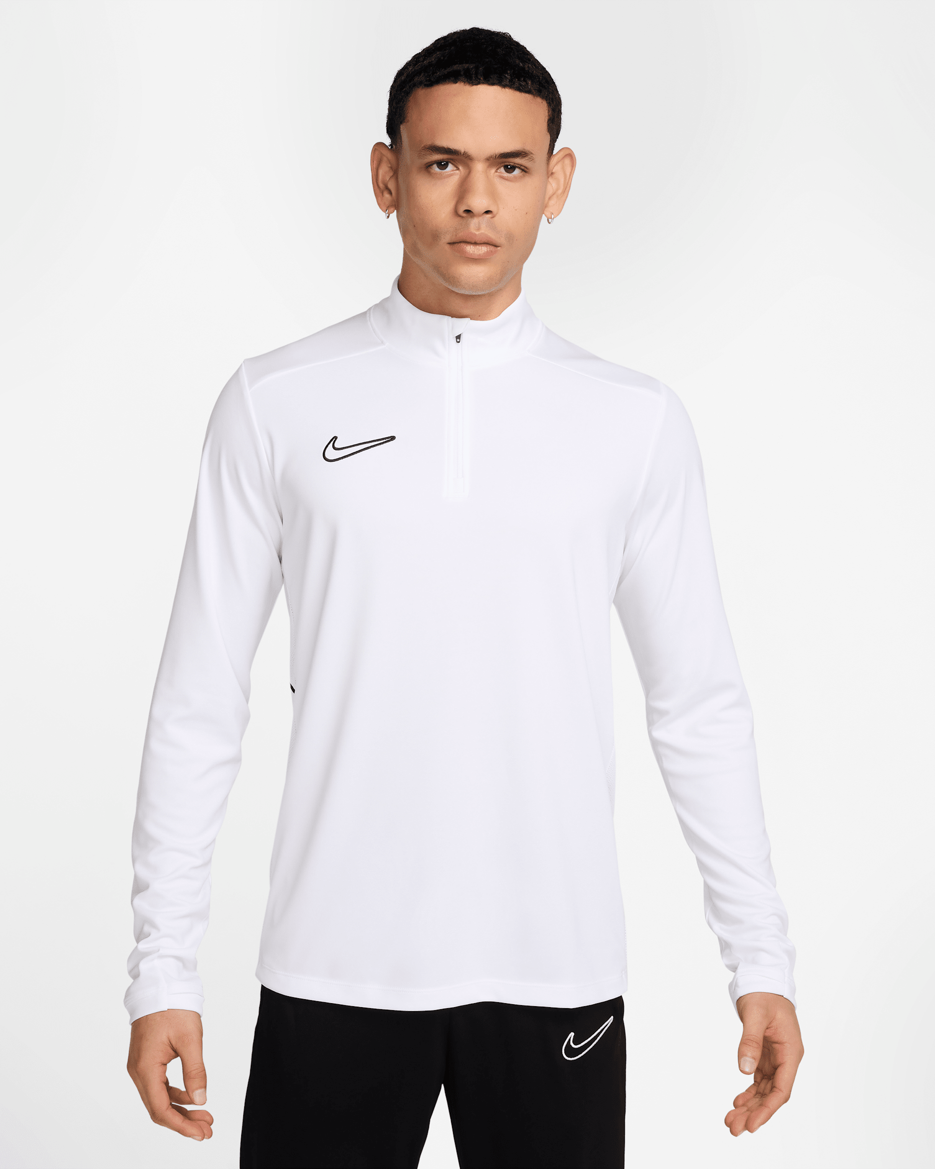 Nike Academy Men's Dri-FIT Soccer Drill Top - White/White/Black