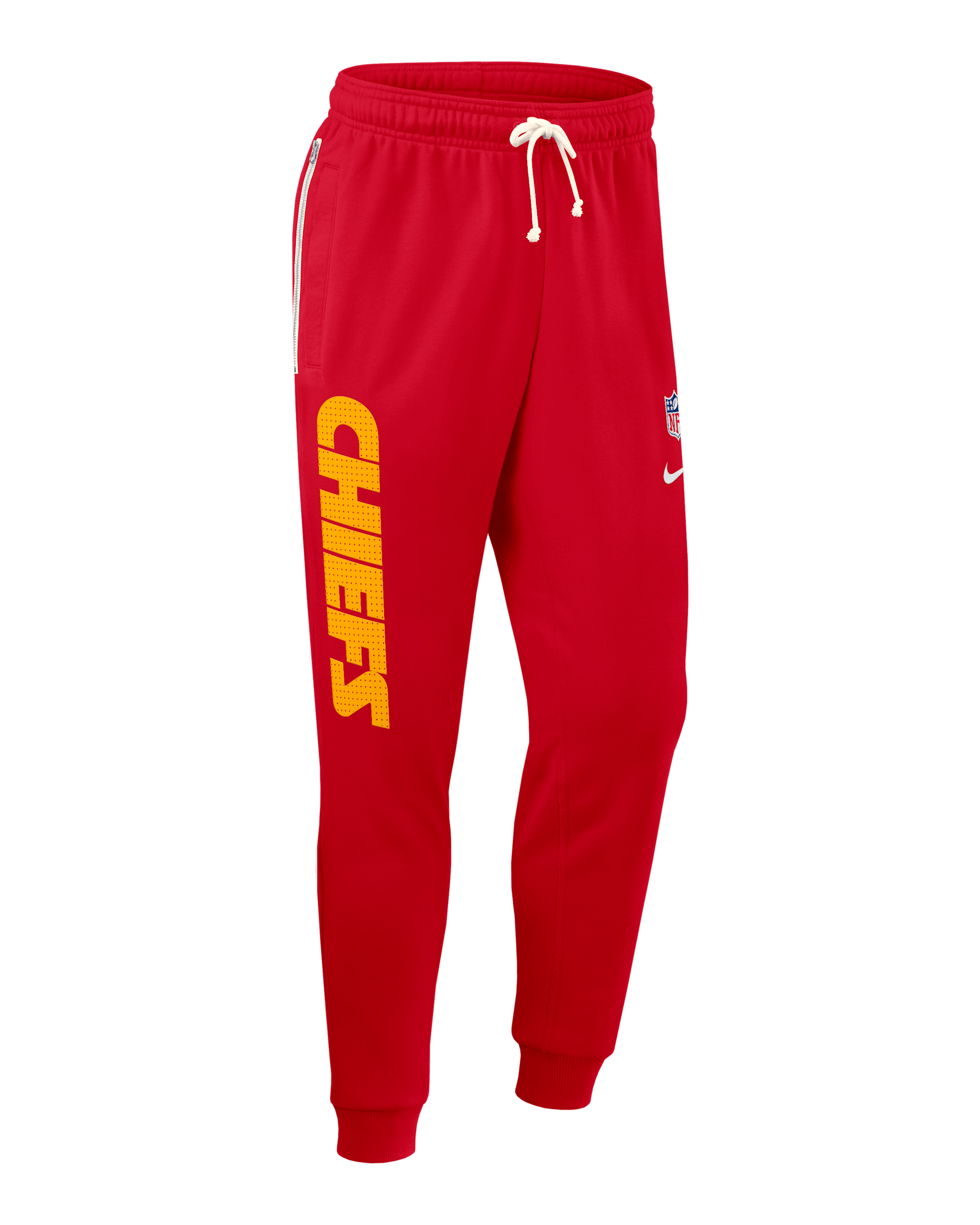 Pants Nike Dri-FIT de la NFL de pierna entallada para hombre Kansas City Chiefs Ground Game Sideline - Rojo