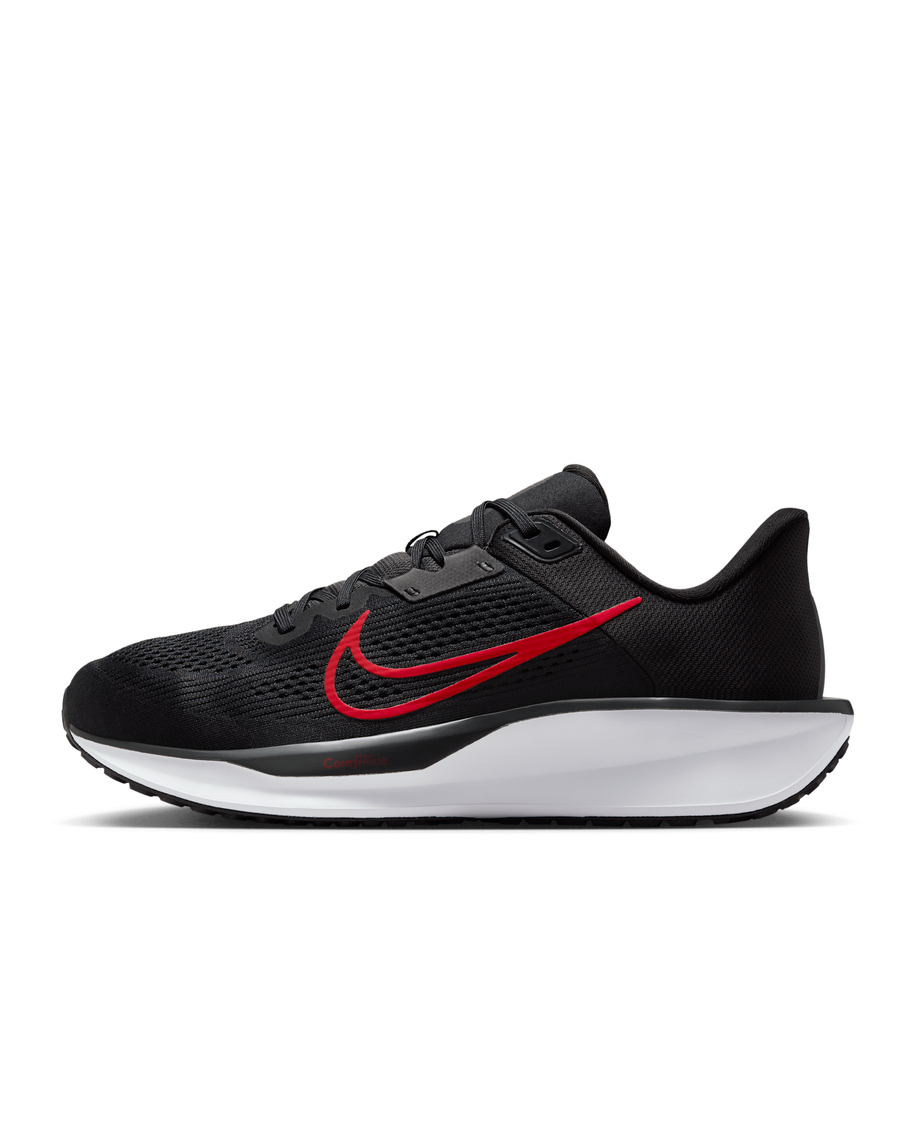 Nike Quest 6 男款路跑鞋 - 黑色/白色/University Red