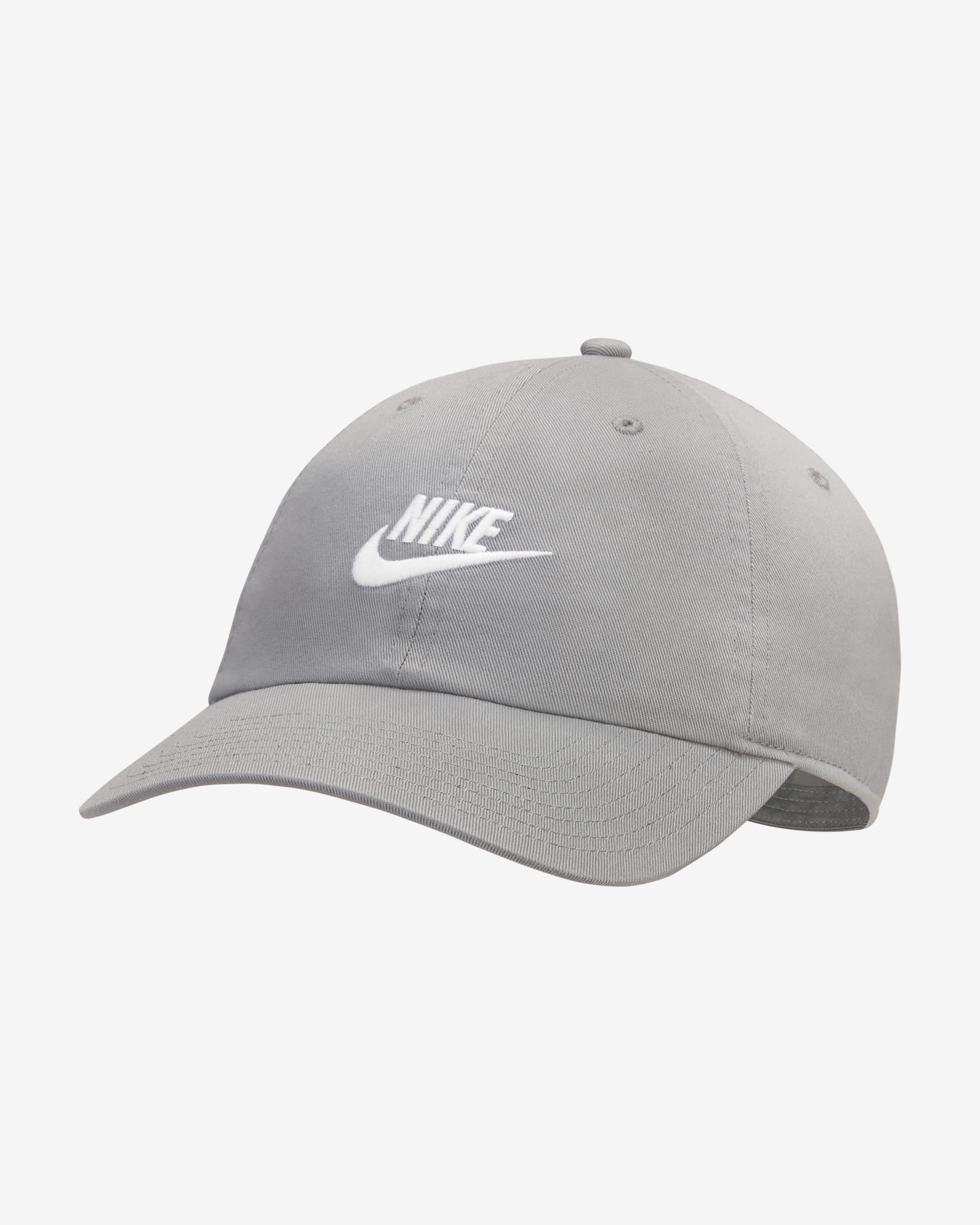 Nike Sportswear Heritage86 Futura Washed Hat - Particle Grey/White