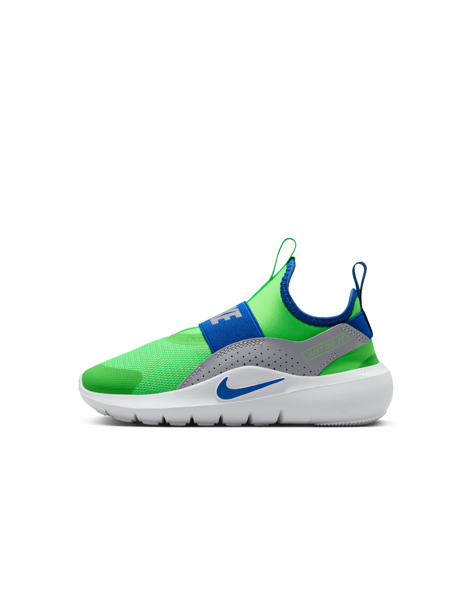 Nike Flex Runner 4 Little Kids' Shoes - Green Strike/Wolf Grey/White/Game Royal