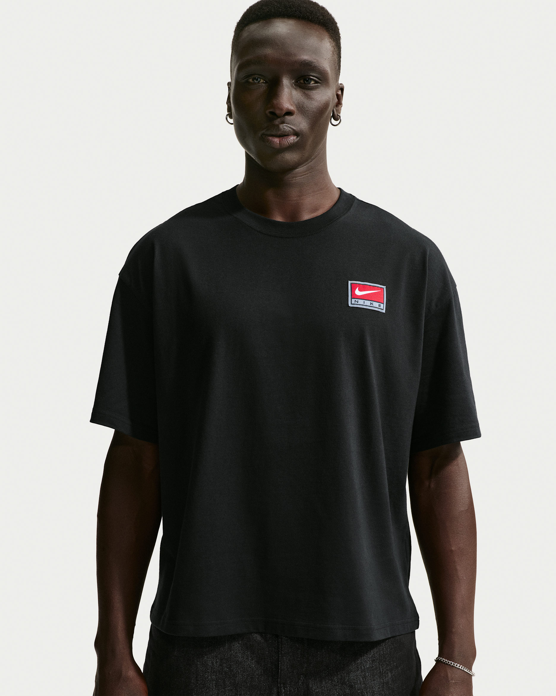 Nike Life Men's Short-Sleeve Boxy Knit Top - Black