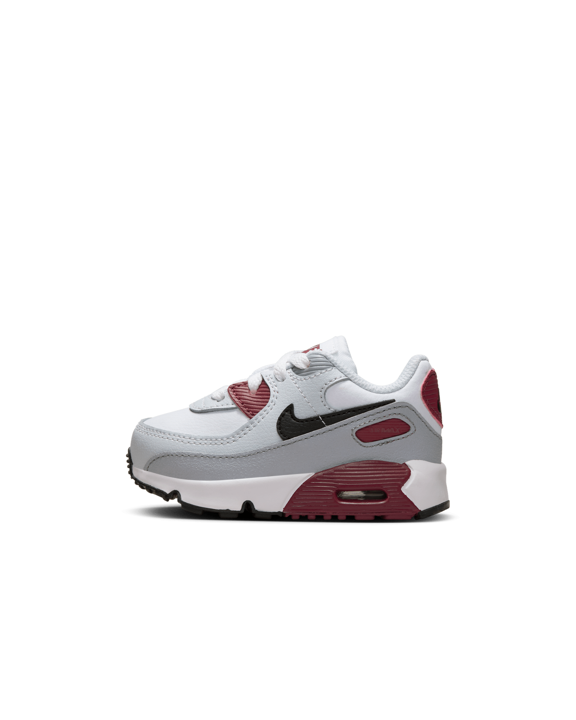 Nike Air Max 90 LTR Baby/Toddler Shoes - White/Dark Team Red/Pure Platinum/Black