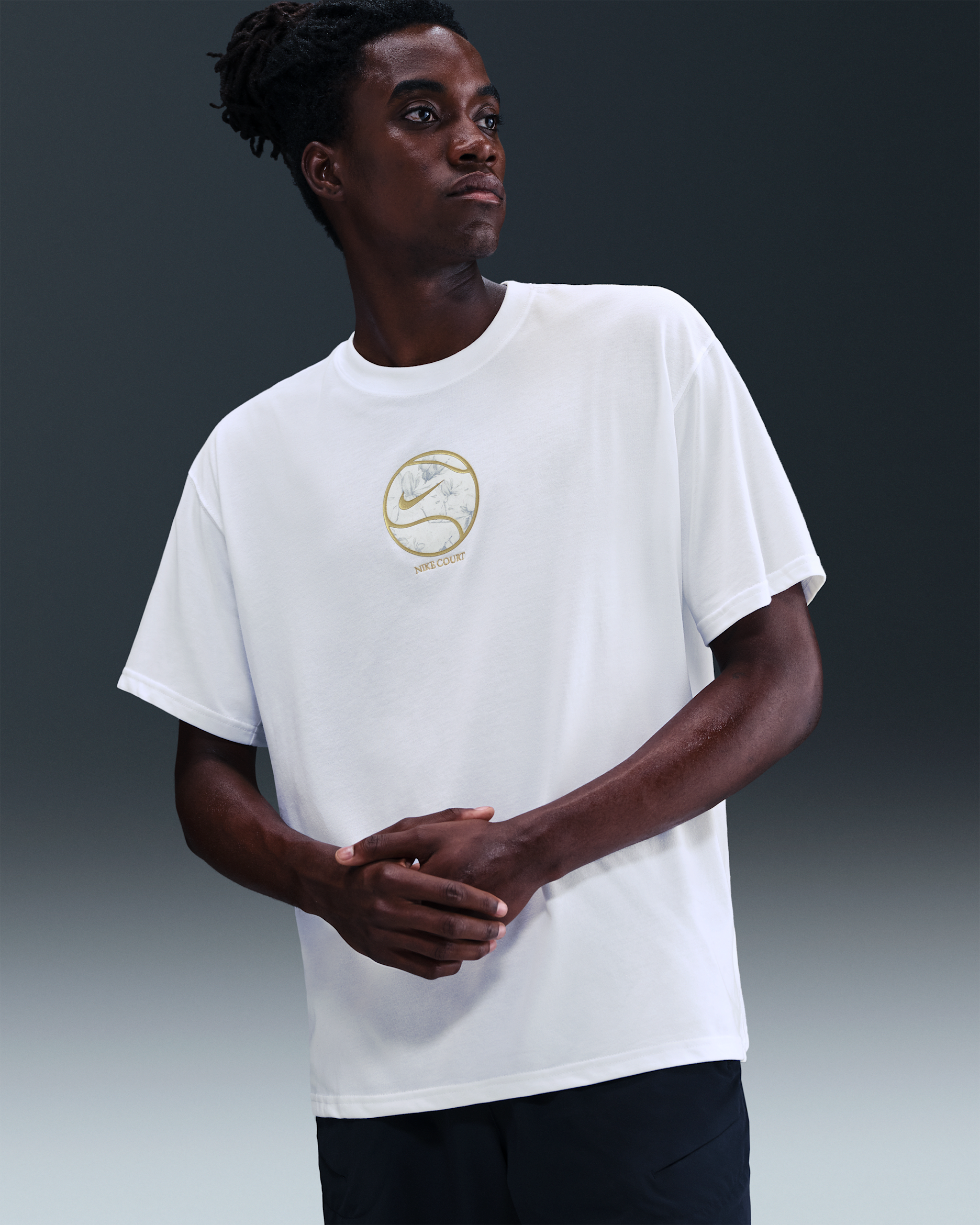 Ανδρικό T-Shirt Dri-FIT Max90 NikeCourt - Λευκό
