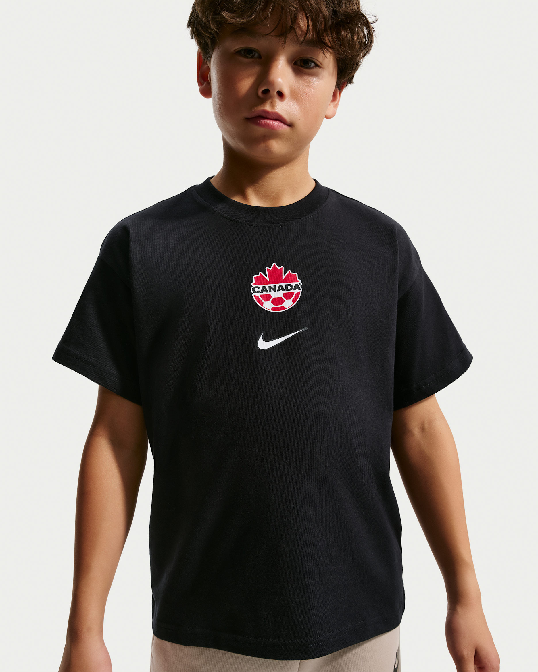 Canada Premium Goalkeeper Big Kids' Nike Soccer T-Shirt - Black