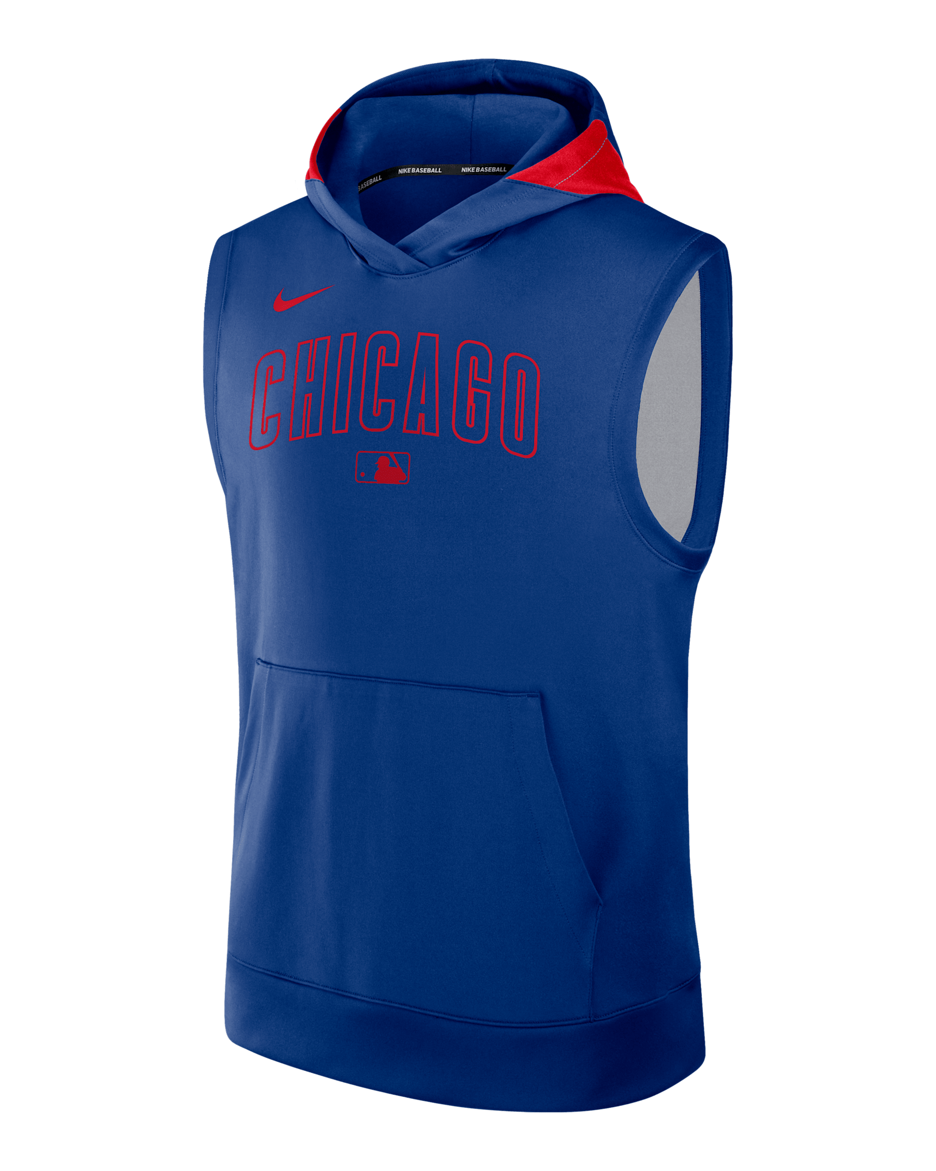 Chicago Cubs Authentic Collection Men’s Nike Dri-FIT MLB Sleeveless Pullover Hoodie - Royal