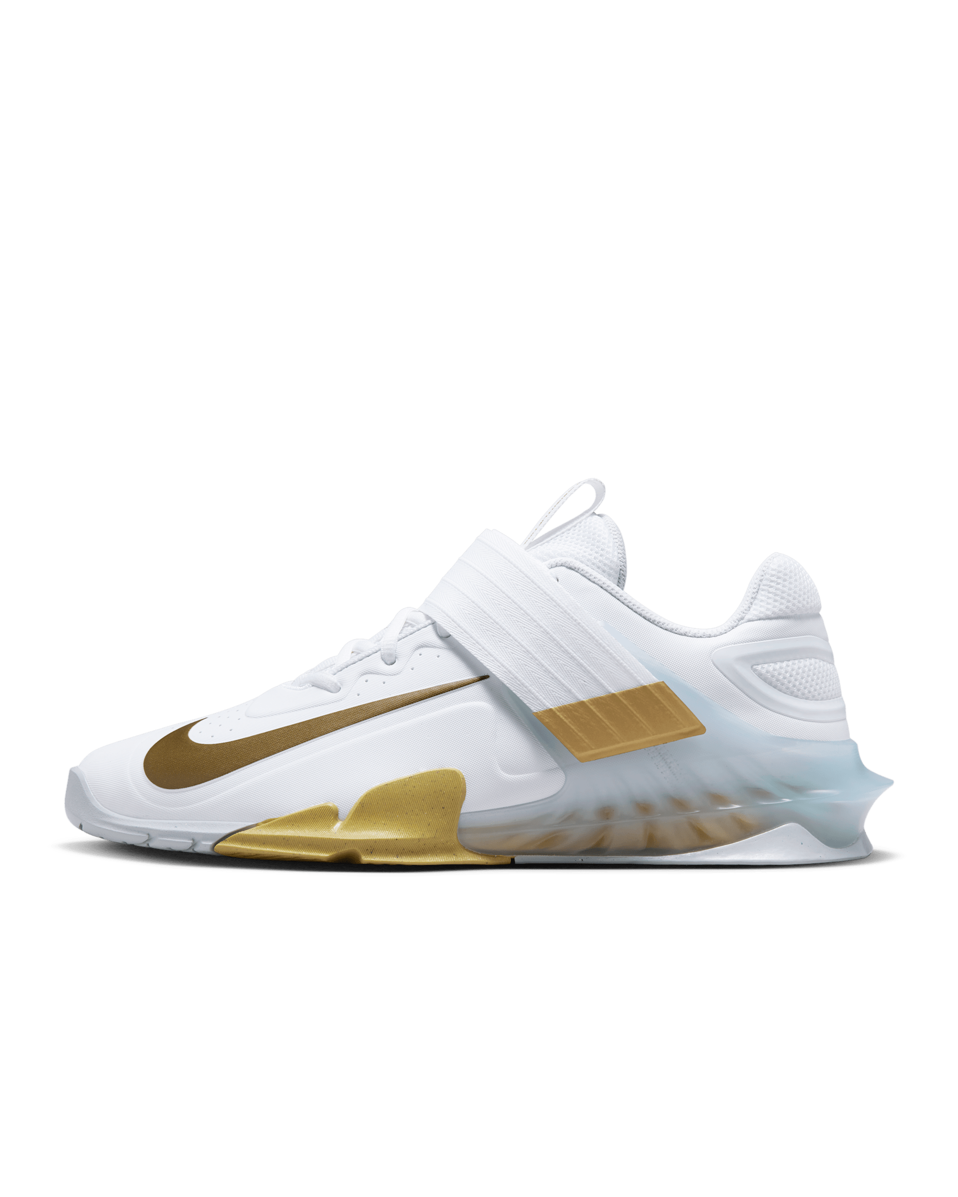 Nike Savaleos Weightlifting Shoes - White/Wolf Grey/Metallic Gold