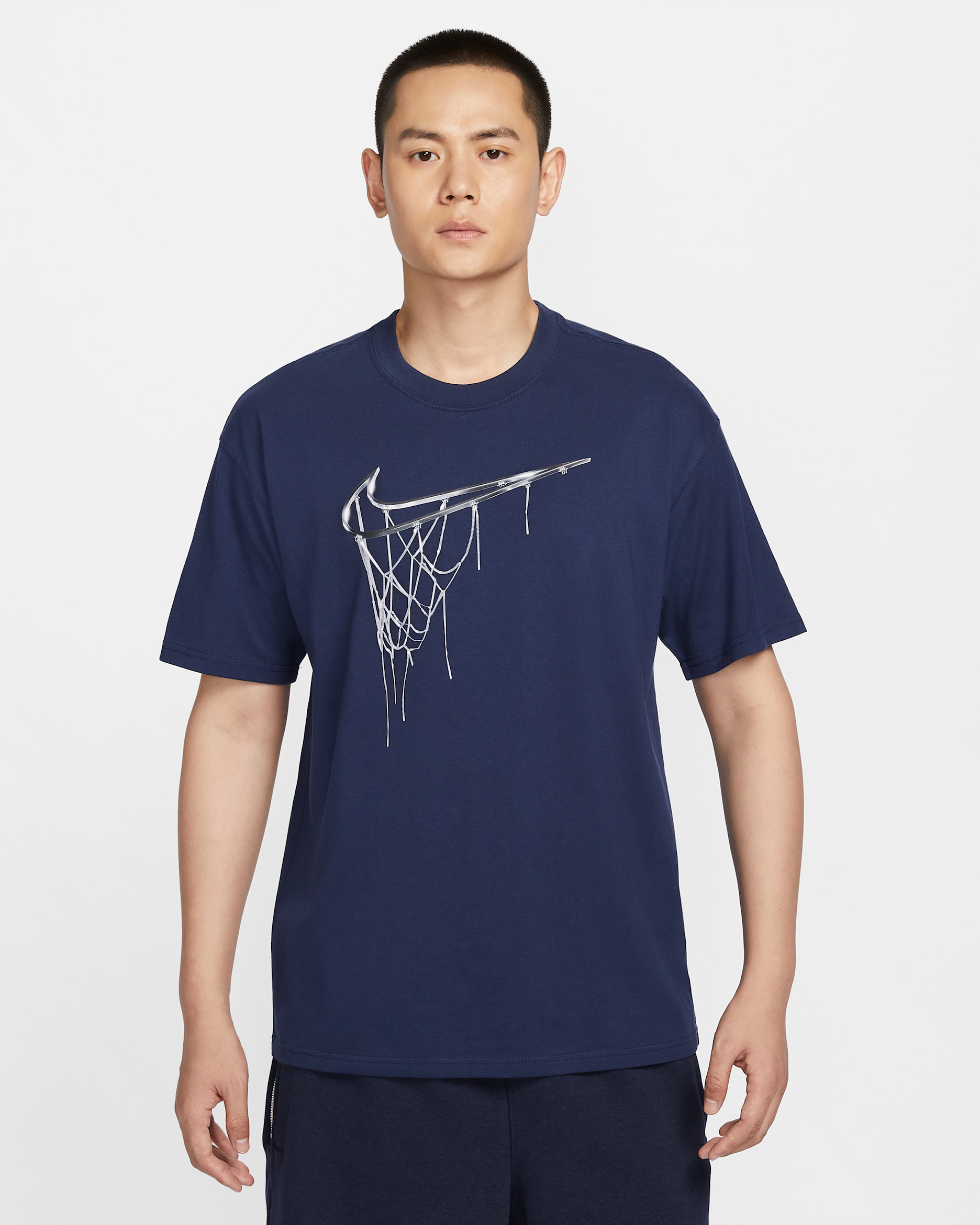 Nike Men's Max90 Basketball T-Shirt - Midnight Navy