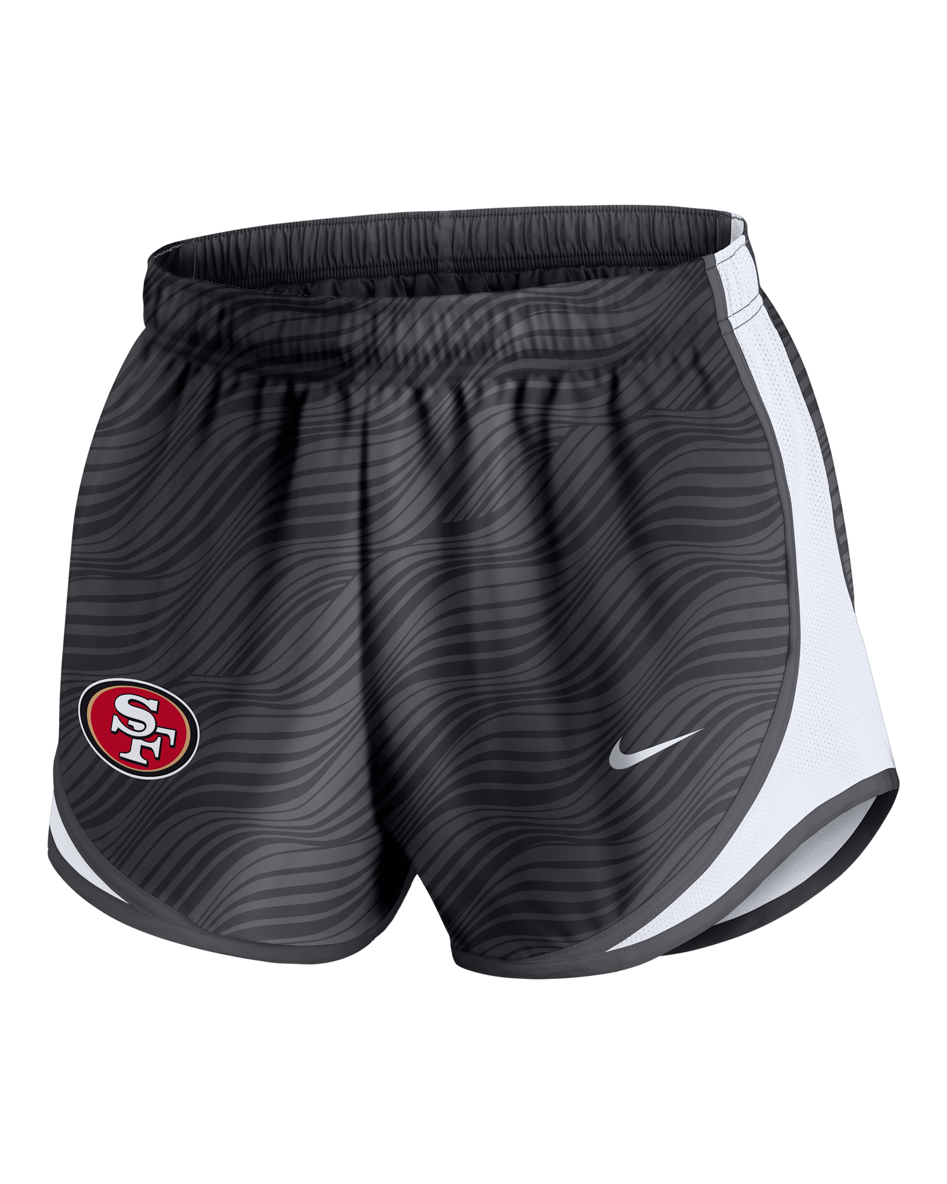 San Francisco 49ers Tempo Women's Nike Dri-FIT NFL Shorts - Anthracite/White