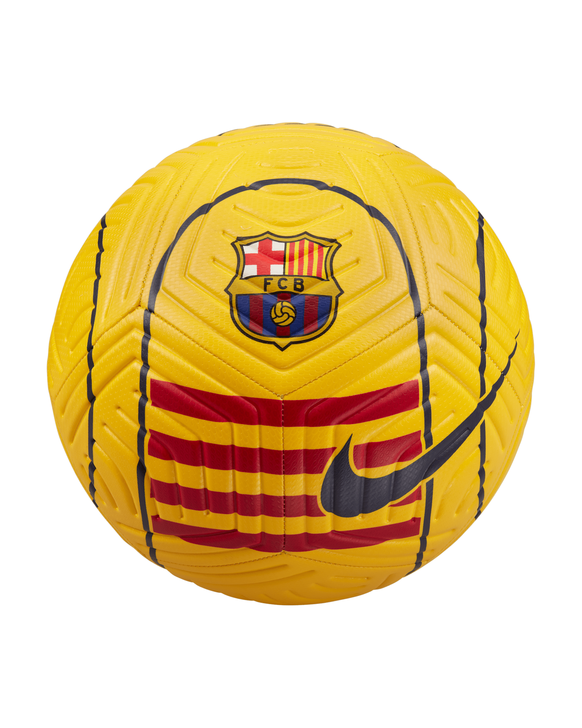 F.C. Barcelona Strike Football - Amarillo/University Red/Binary Blue