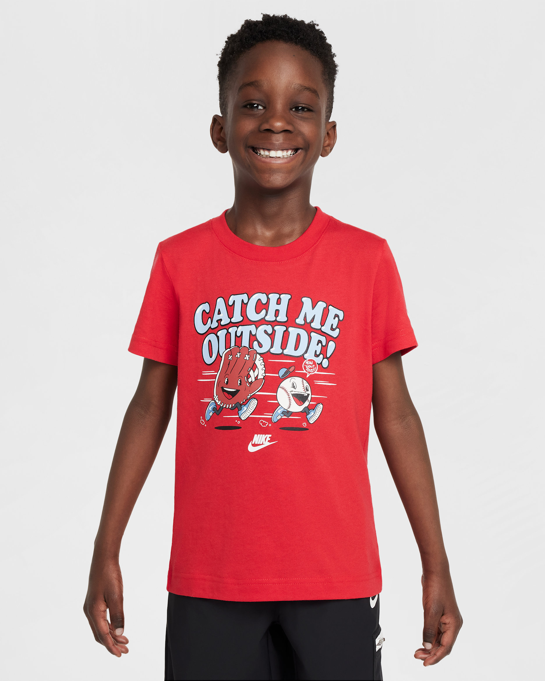 Nike Little Kids' Baseball T-shirt - University Red