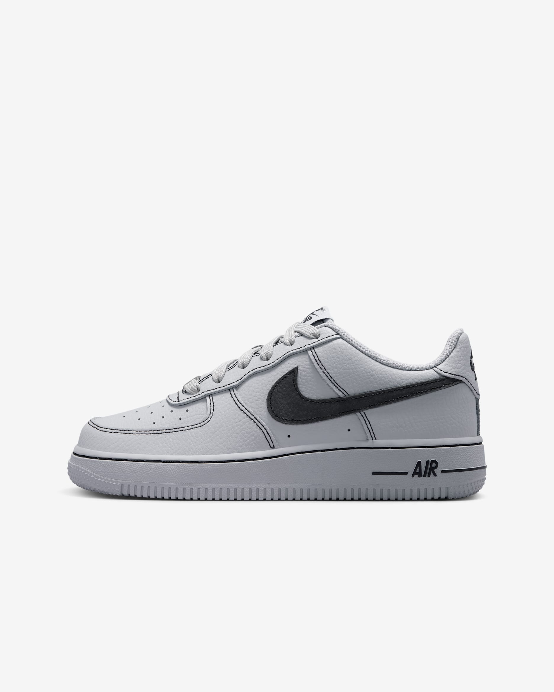 Nike Air Force 1 LV8 Big Kids' (Boys') Shoes - Wolf Grey/Black