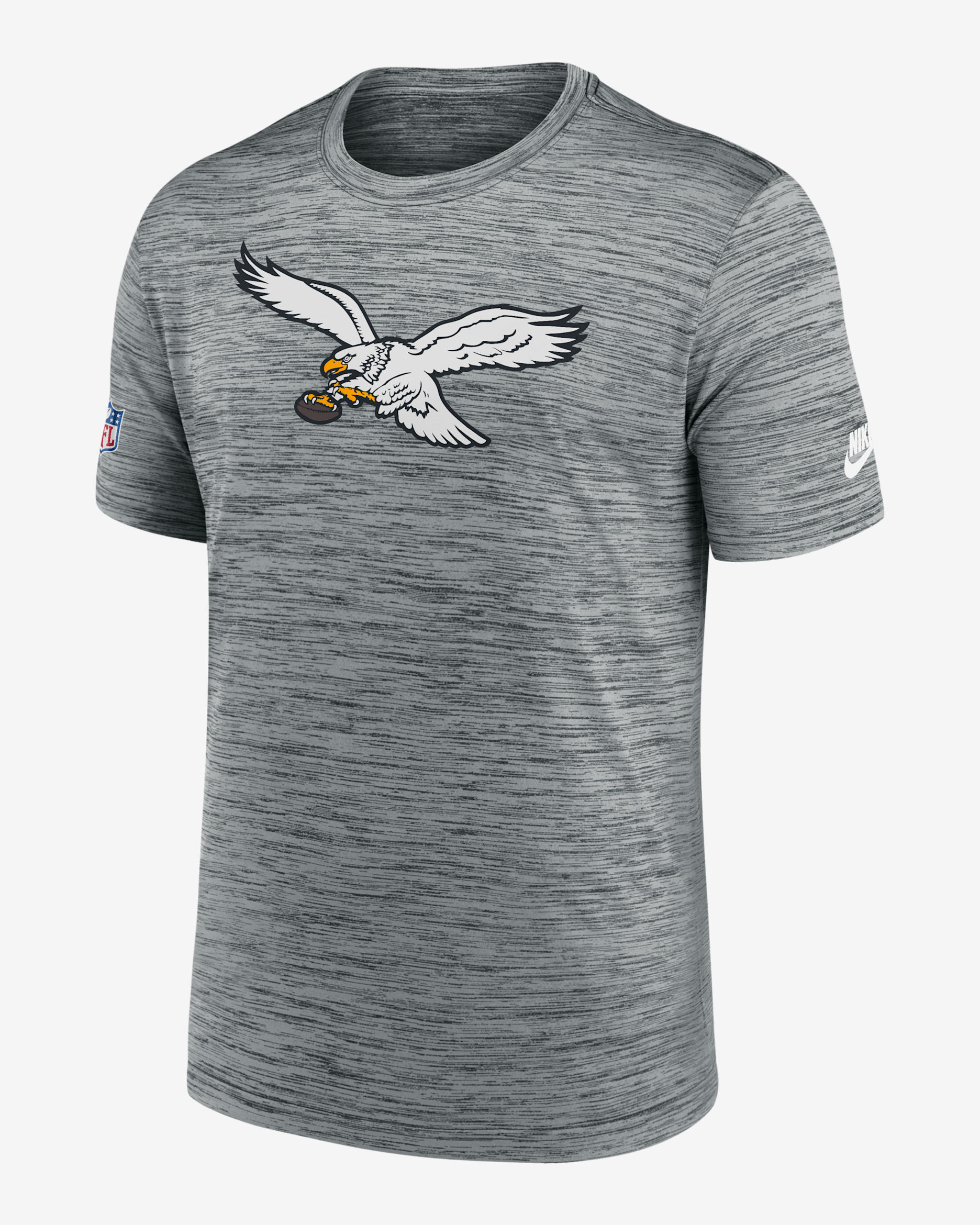 Philadelphia Eagles Sideline Velocity Men's Nike Dri-FIT NFL T-Shirt - Grey Heather