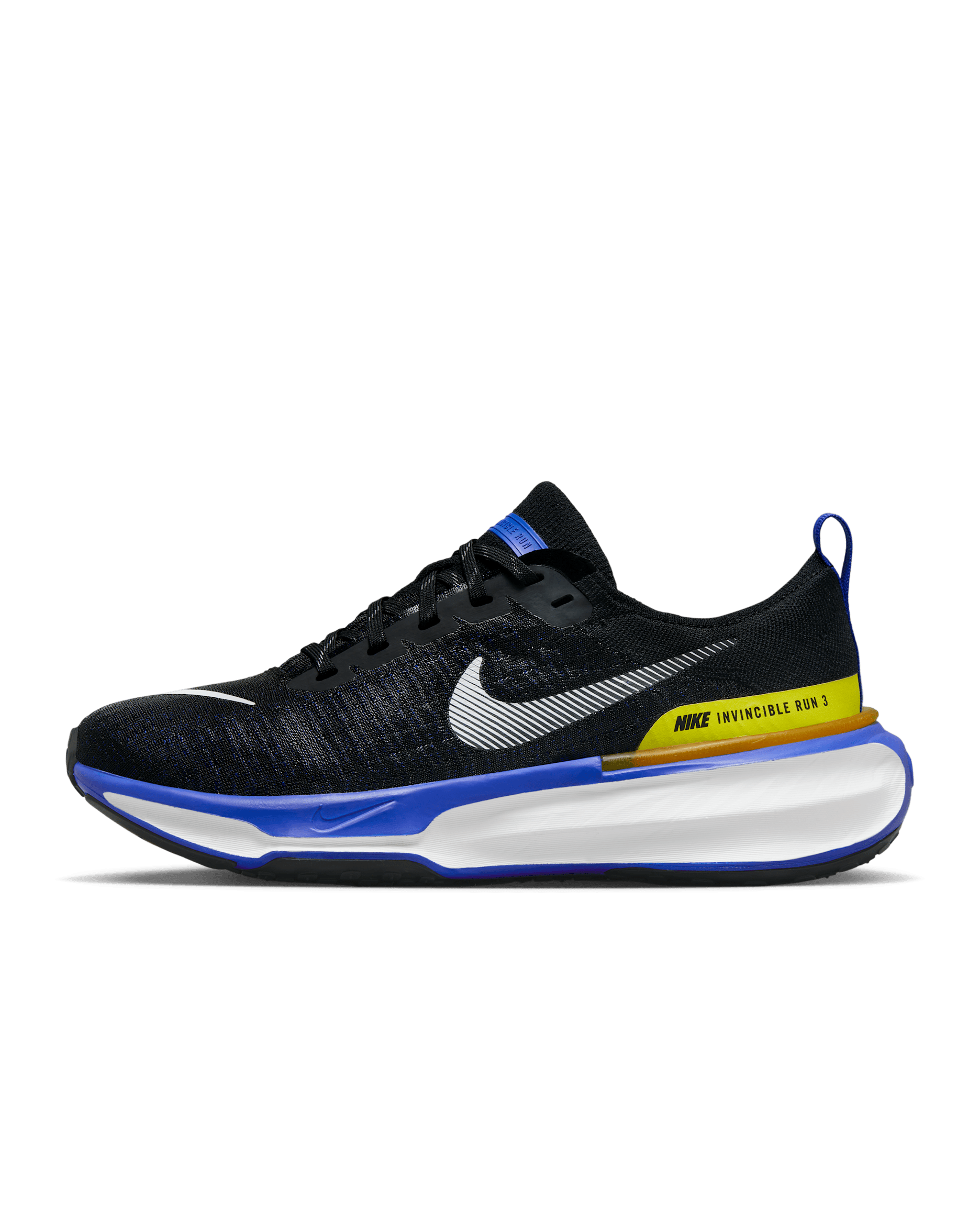 Nike Invincible 3 Men's Road Running Shoes - Black/Racer Blue/High Voltage/White