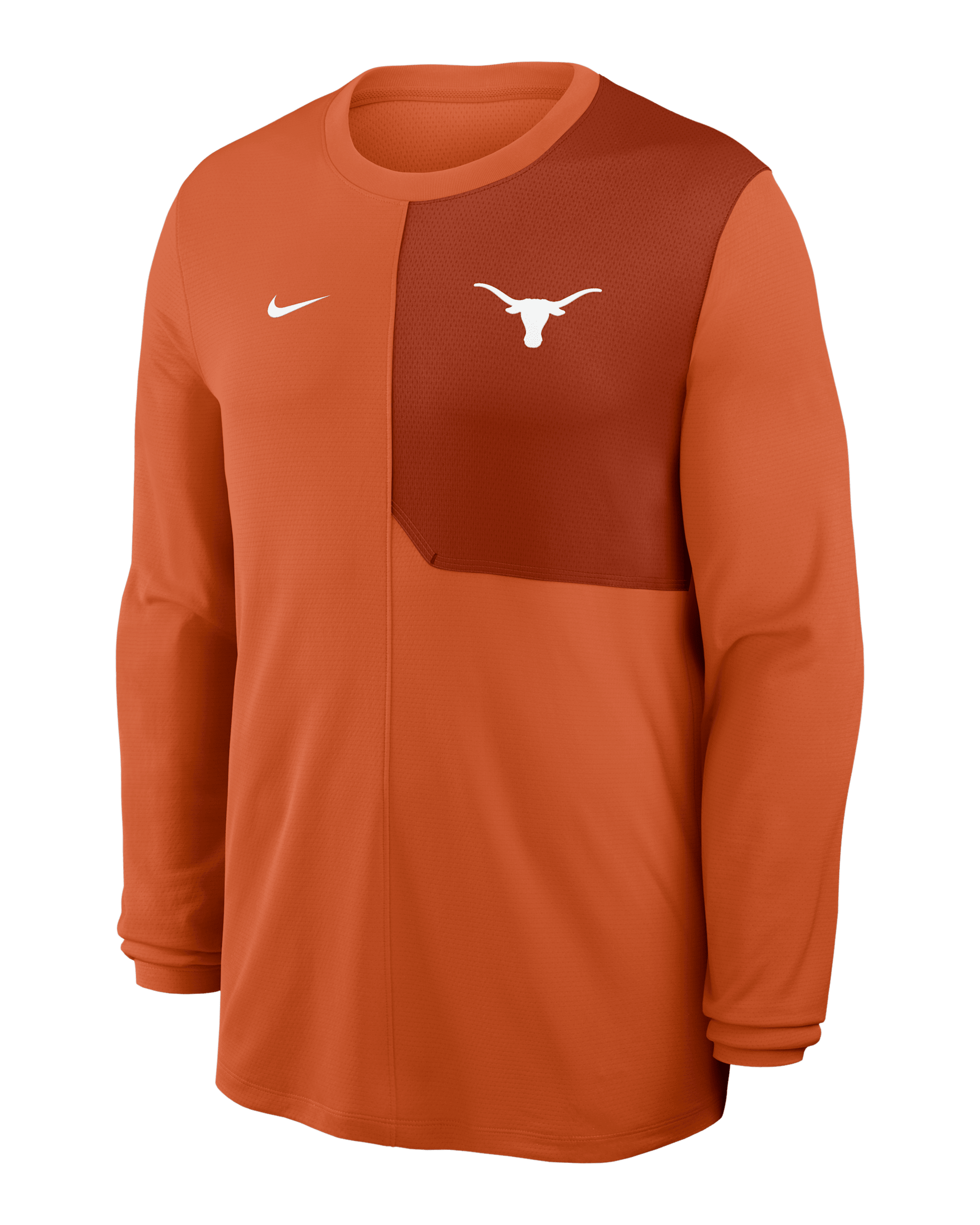Texas Sideline Coach Men's Nike Dri-FIT College Long-Sleeve Top - Burnt Orange