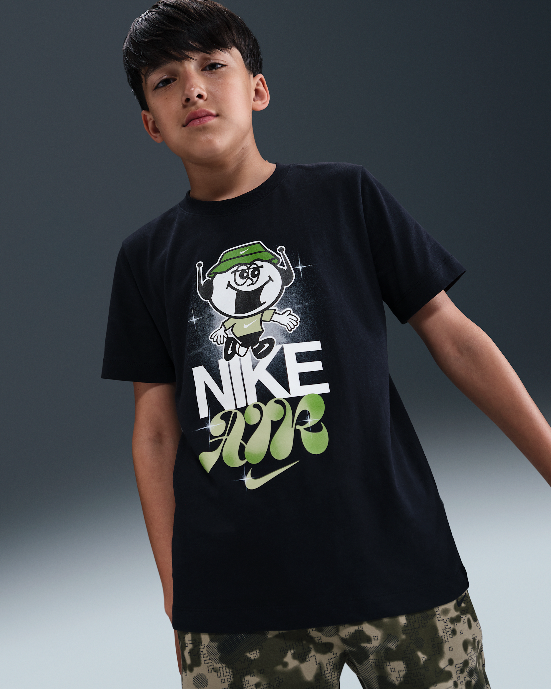 Nike Sportswear Big Kids' T-Shirt - Black