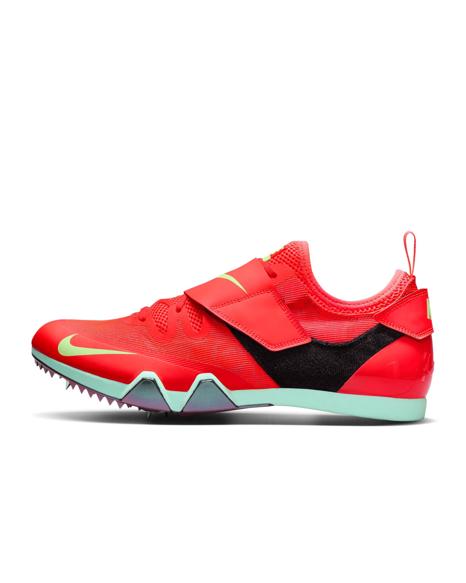 Scarpa chiodata per il salto Nike Pole Vault Elite - Bright Crimson/Lime Blast/Mint Foam/Washed Coral