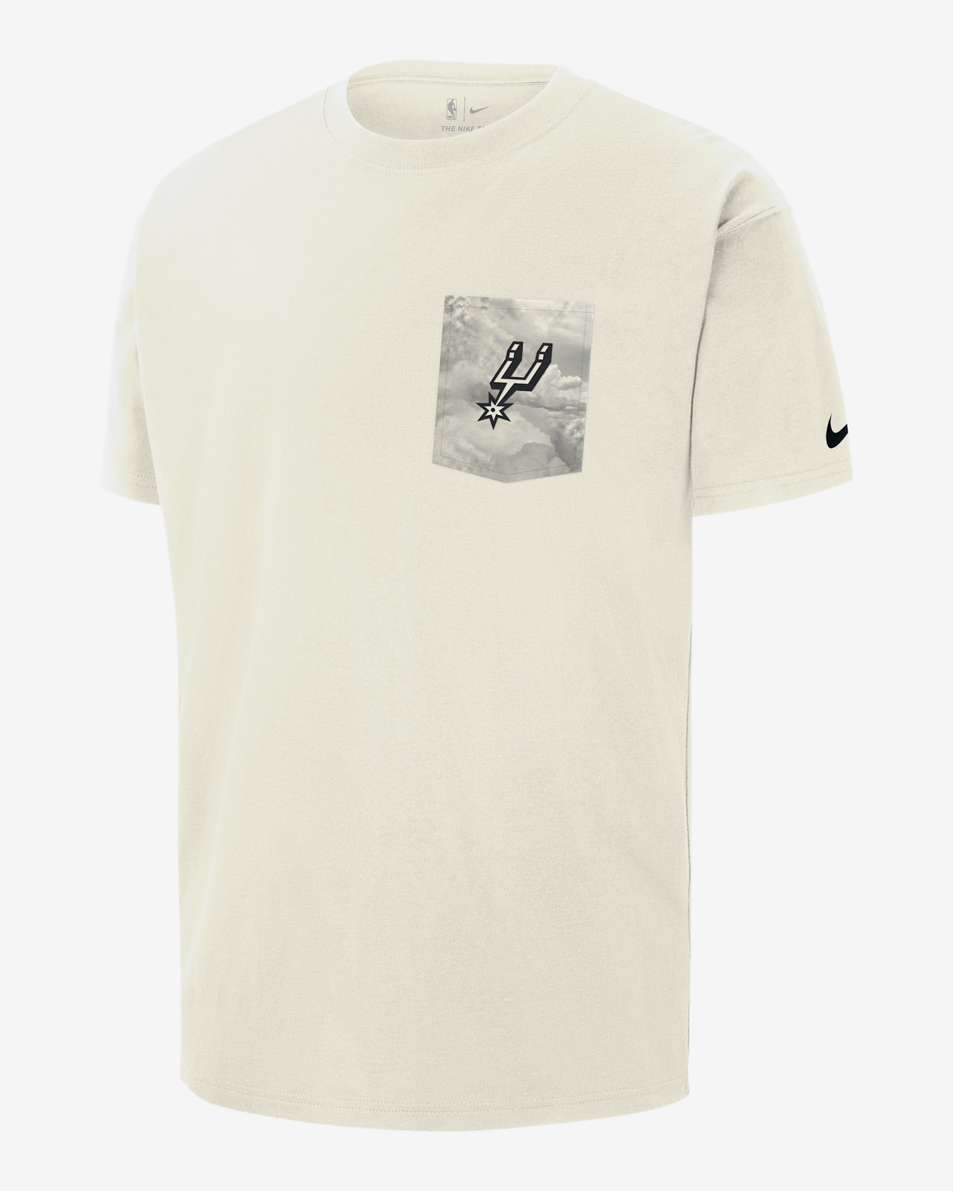 Playera Nike de la NBA Max90 para hombre San Antonio Spurs Courtside - Vela