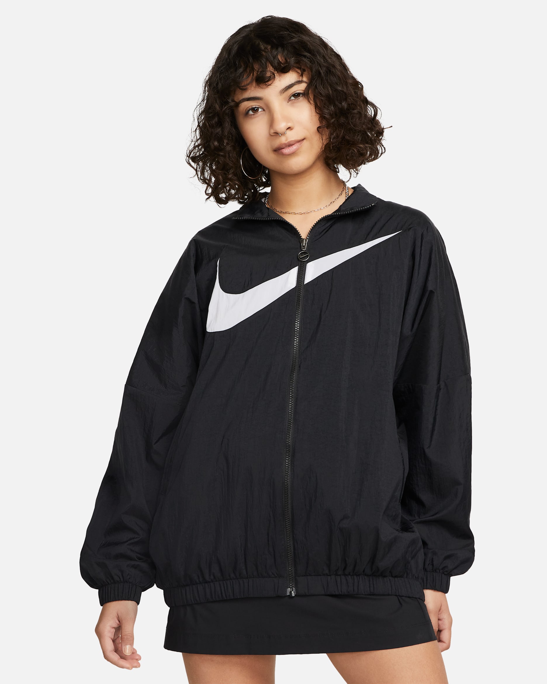 Nike Sportswear Essential Women's Woven Jacket - Black/White