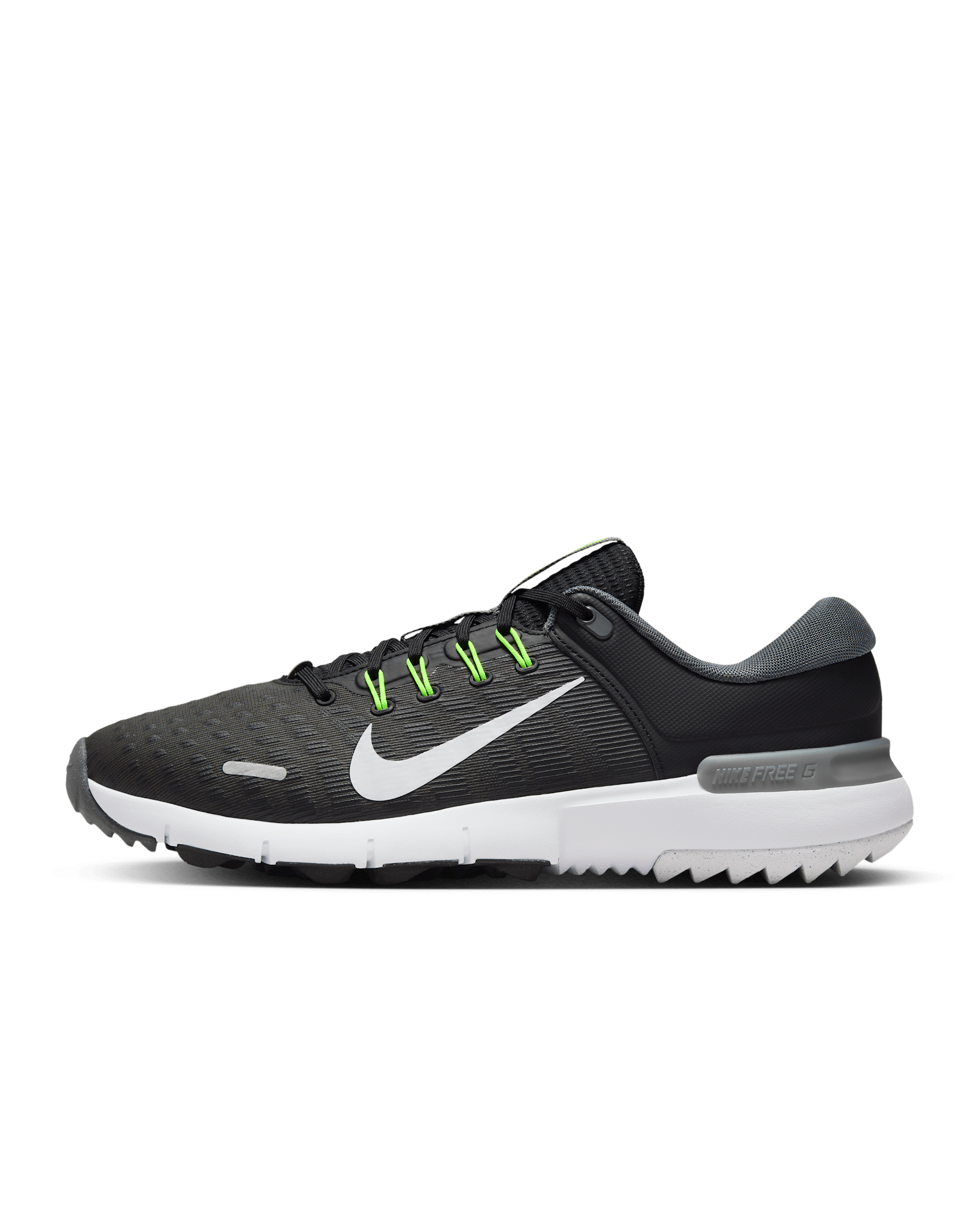 Nike Free Golf NN Golf Shoes (Wide) - Black/Iron Grey/Volt/White