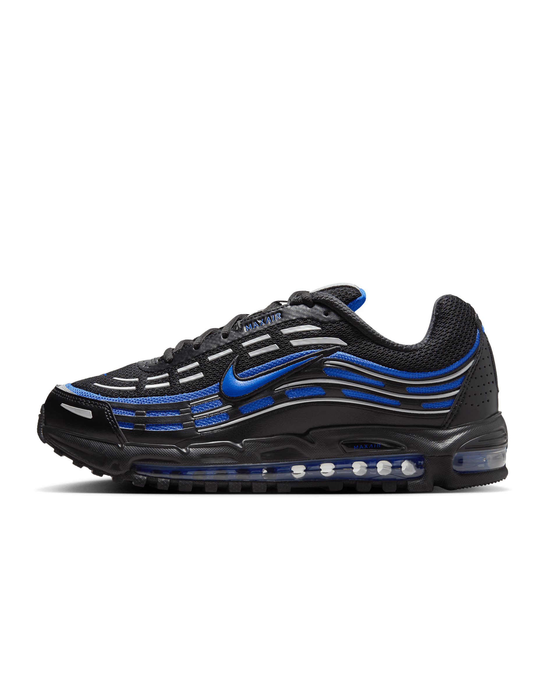 Nike Air Max TL 2.5 Men's Shoes - Black/Black/Metallic Silver/Hyper Royal
