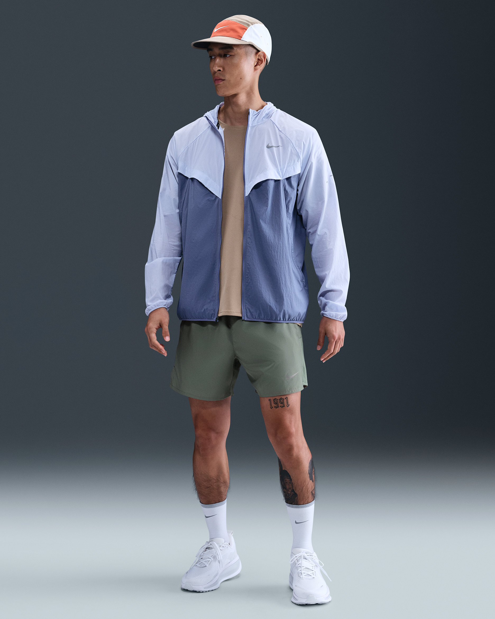 나이키 드라이 핏 챌린저 남성 5인치 브리프 라인드 버서타일 쇼츠 - 클레이 그린/클레이 그린/블랙