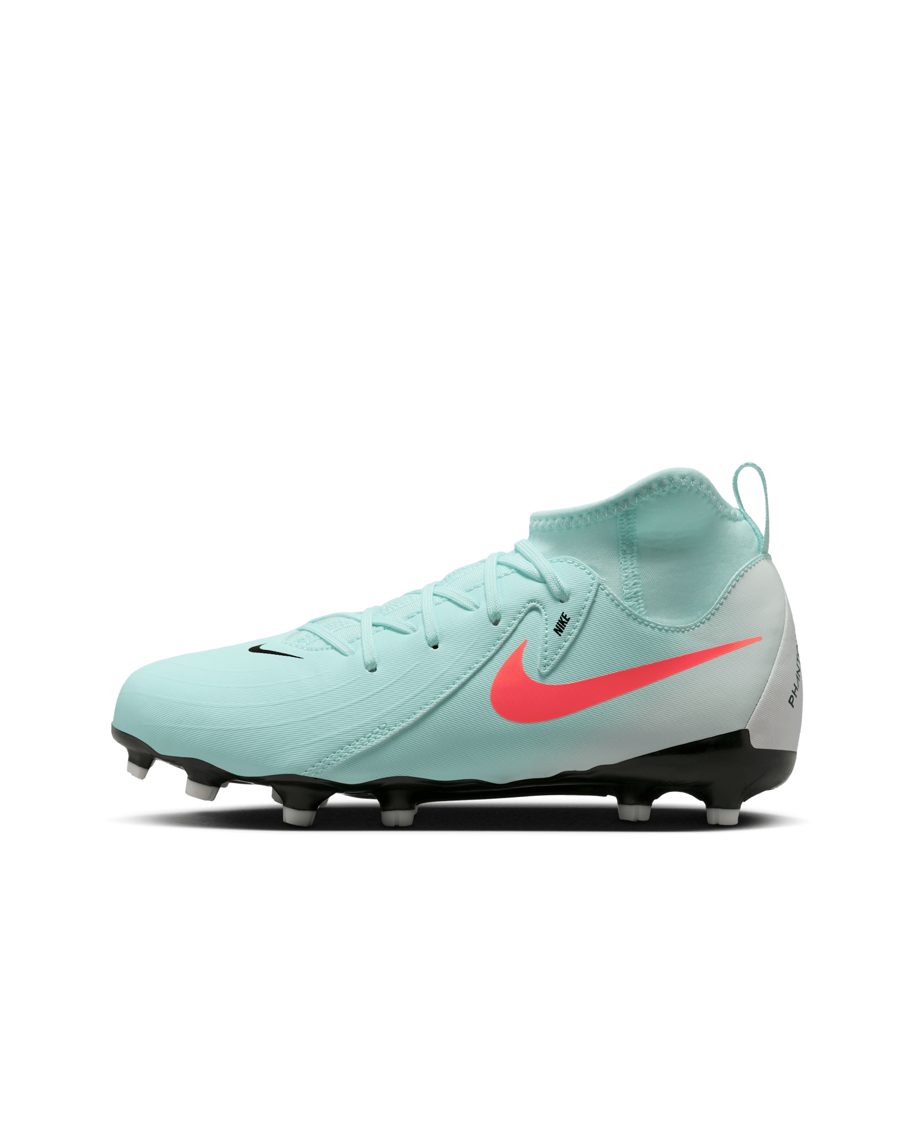 Chaussure de foot à crampons multisurfaces Nike Jr. Phantom Luna 2 Academy pour enfant/ado - Mint/Off Noir/Atomic Red