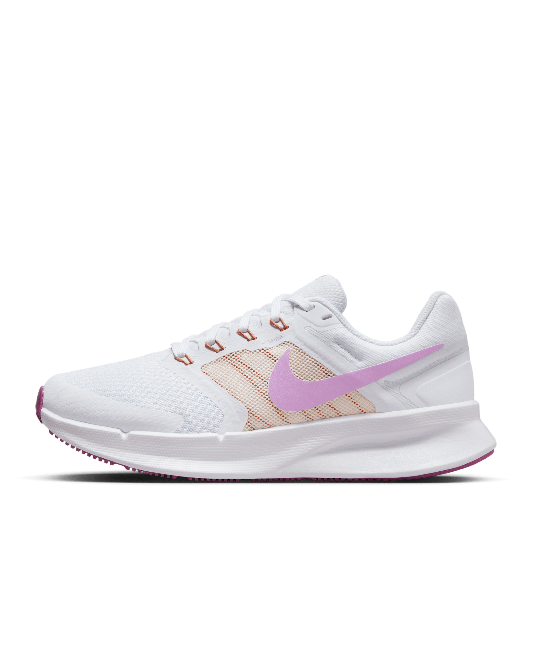 Nike Run Swift 3 Women's Road Running Shoes - White/Guava Ice/Amber Brown/Rush Fuchsia