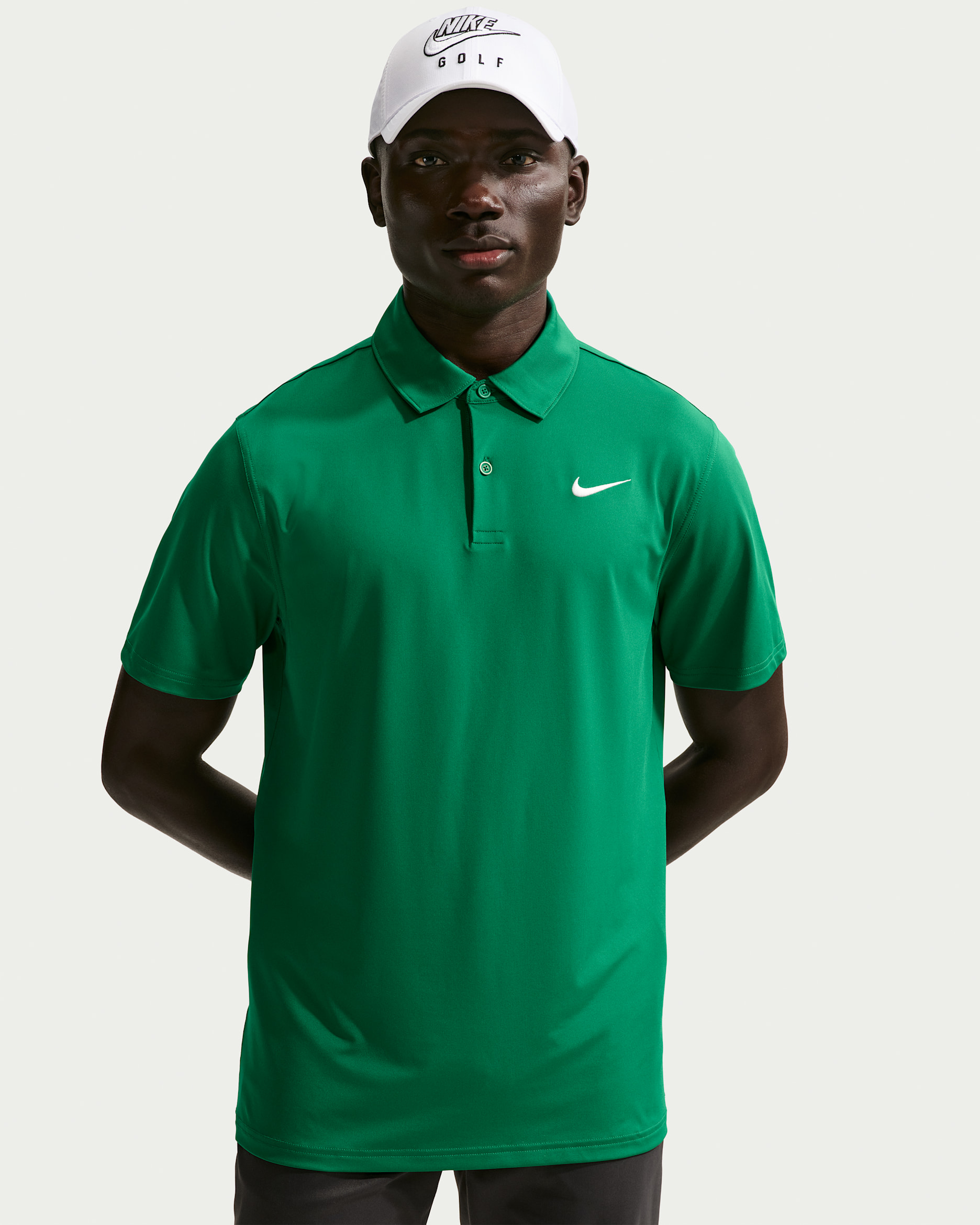 Nike Velocity Men's Dri-FIT Golf Polo - Malachite/White