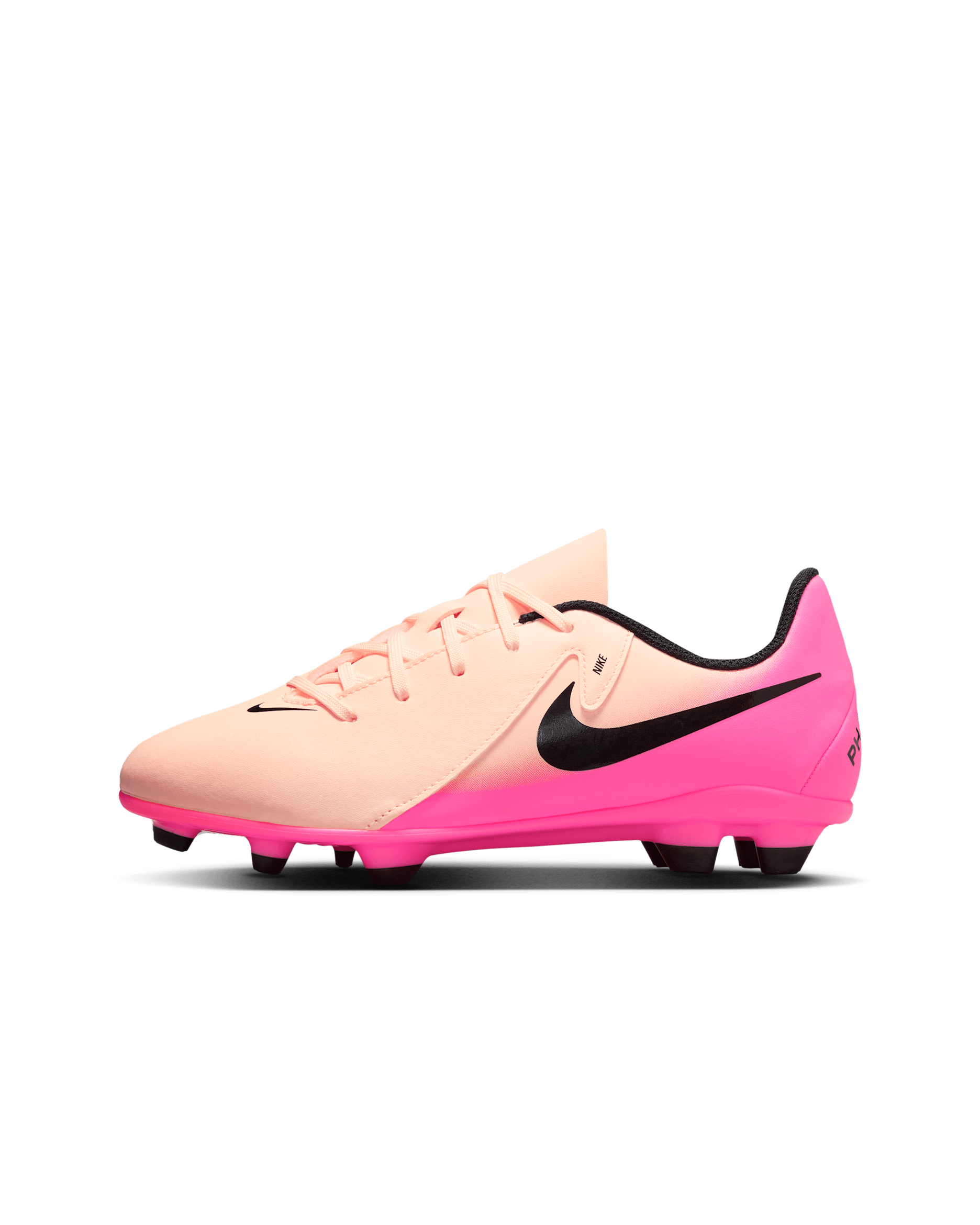 Nike Jr. Phantom GX 2 Club Older/Younger Kids' Multi-Ground Low-Top Football Boot - Crimson Tint/Pink Blast/Black