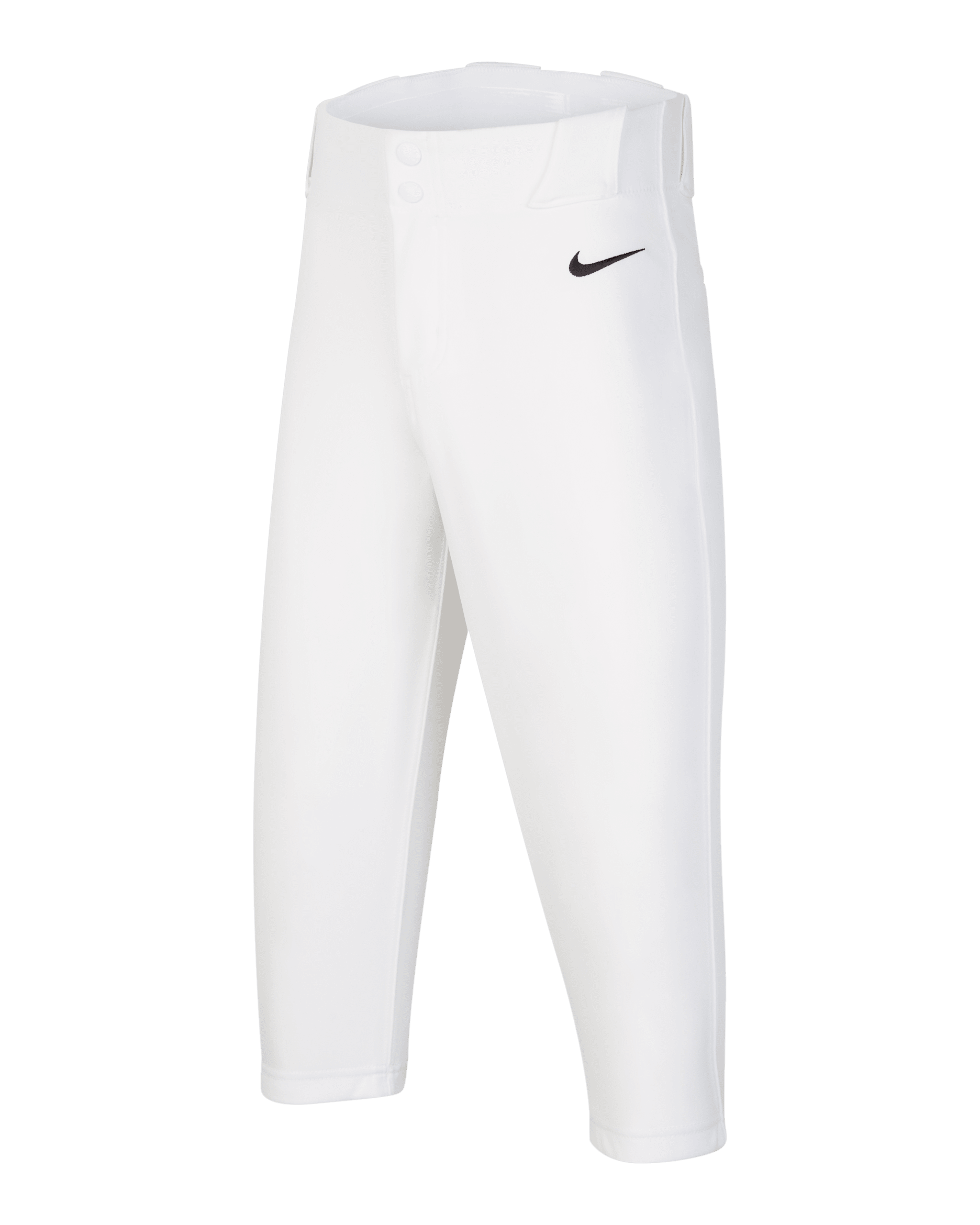 Pants de béisbol de cintura alta para niños talla grande Nike Vapor Select 2 - Blanco/Negro