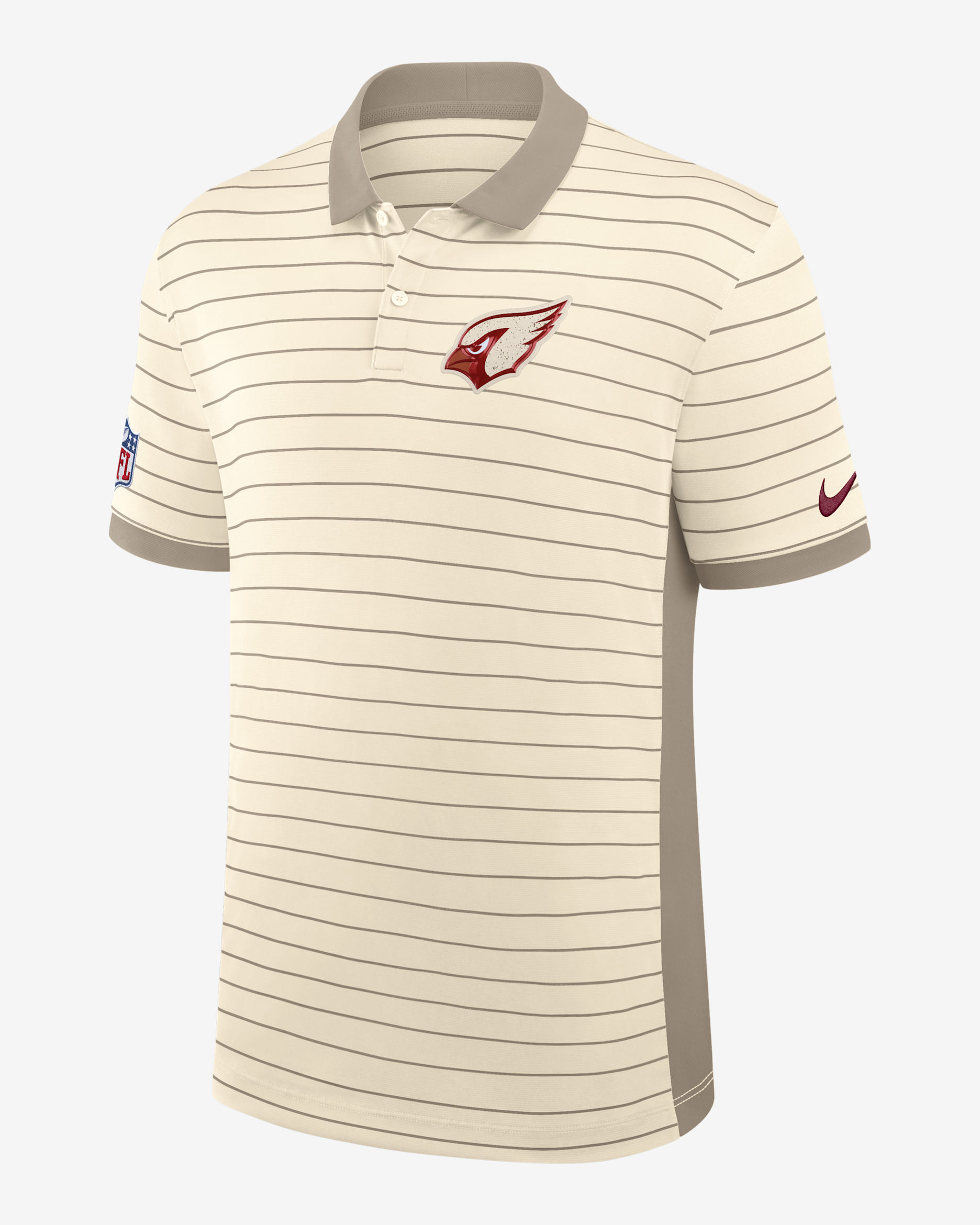 Arizona Cardinals Rivalries Collection Sideline Victory Men's Nike Dri-FIT NFL Polo - Natural