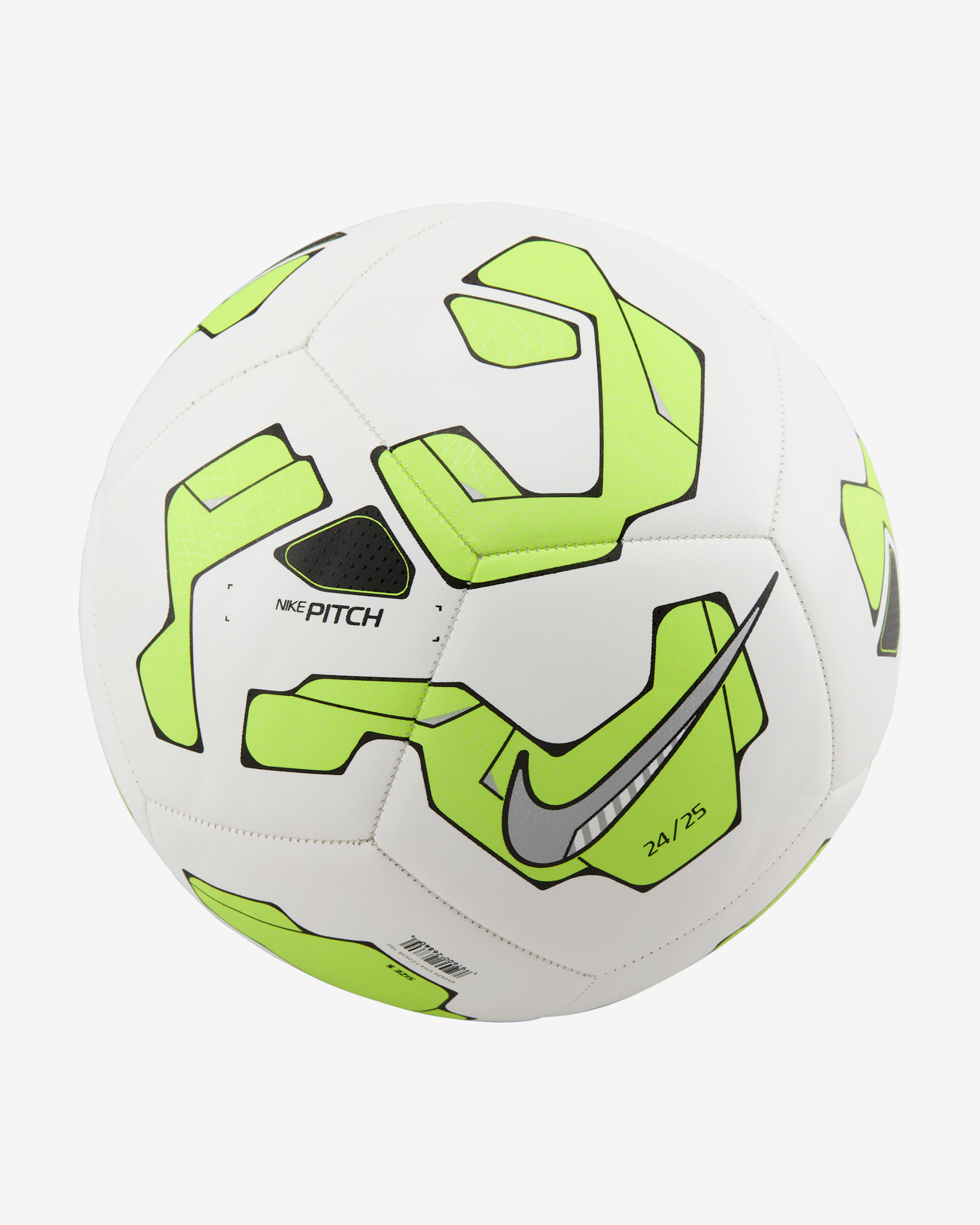 나이키 피치 축구공 - 화이트/볼트/메탈릭 실버