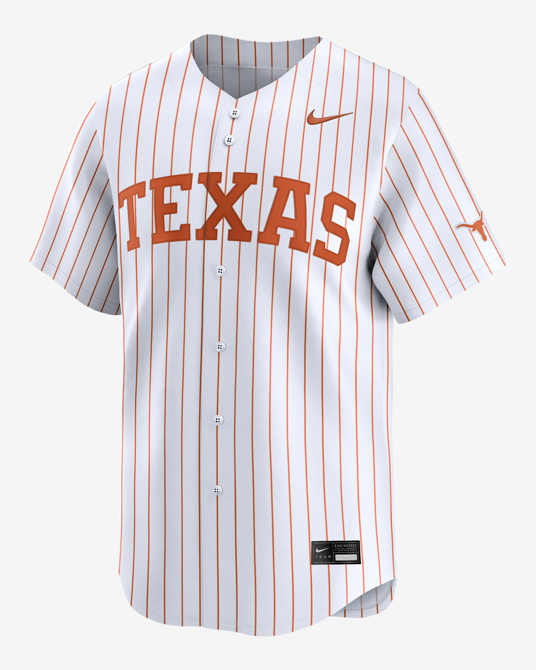 Texas Longhorns Men's Nike College Limited Baseball Jersey - White