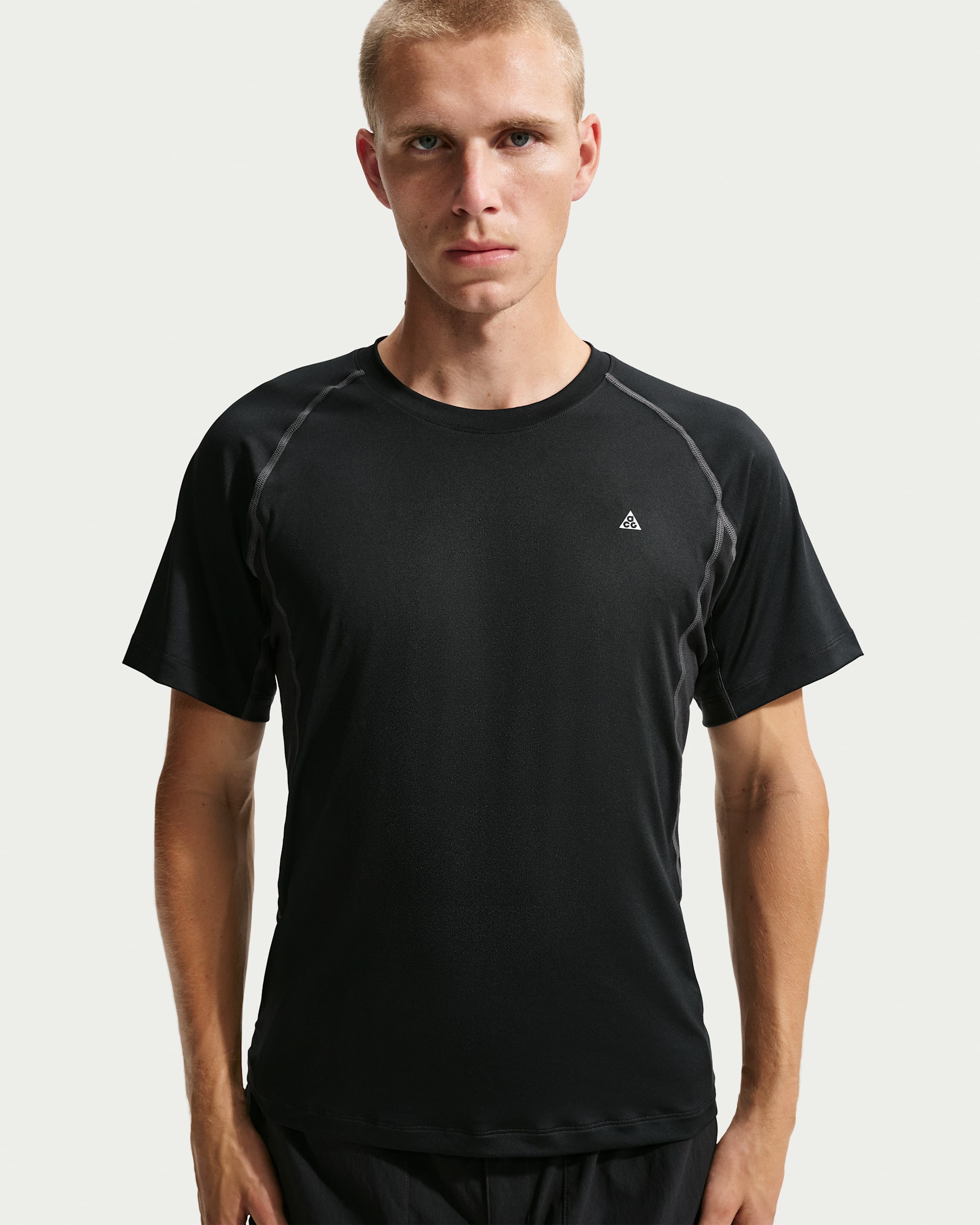 Nike ACG "Wildsee" Men's Dri-FIT Short-Sleeve Base Layer Top - Black/Anthracite/Summit White