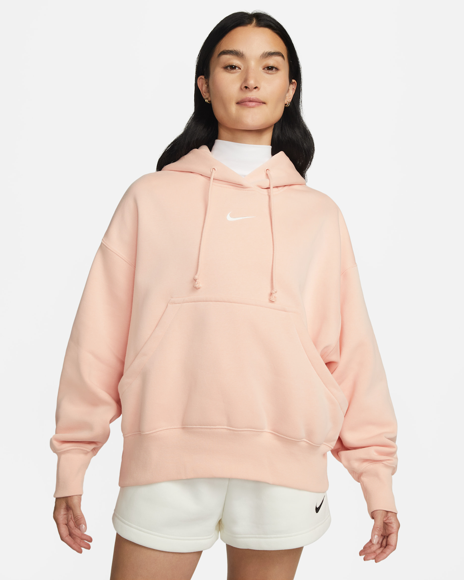Nike Sportswear Phoenix Fleece Women's Over-Oversized Pullover Hoodie - Arctic Orange/Sail